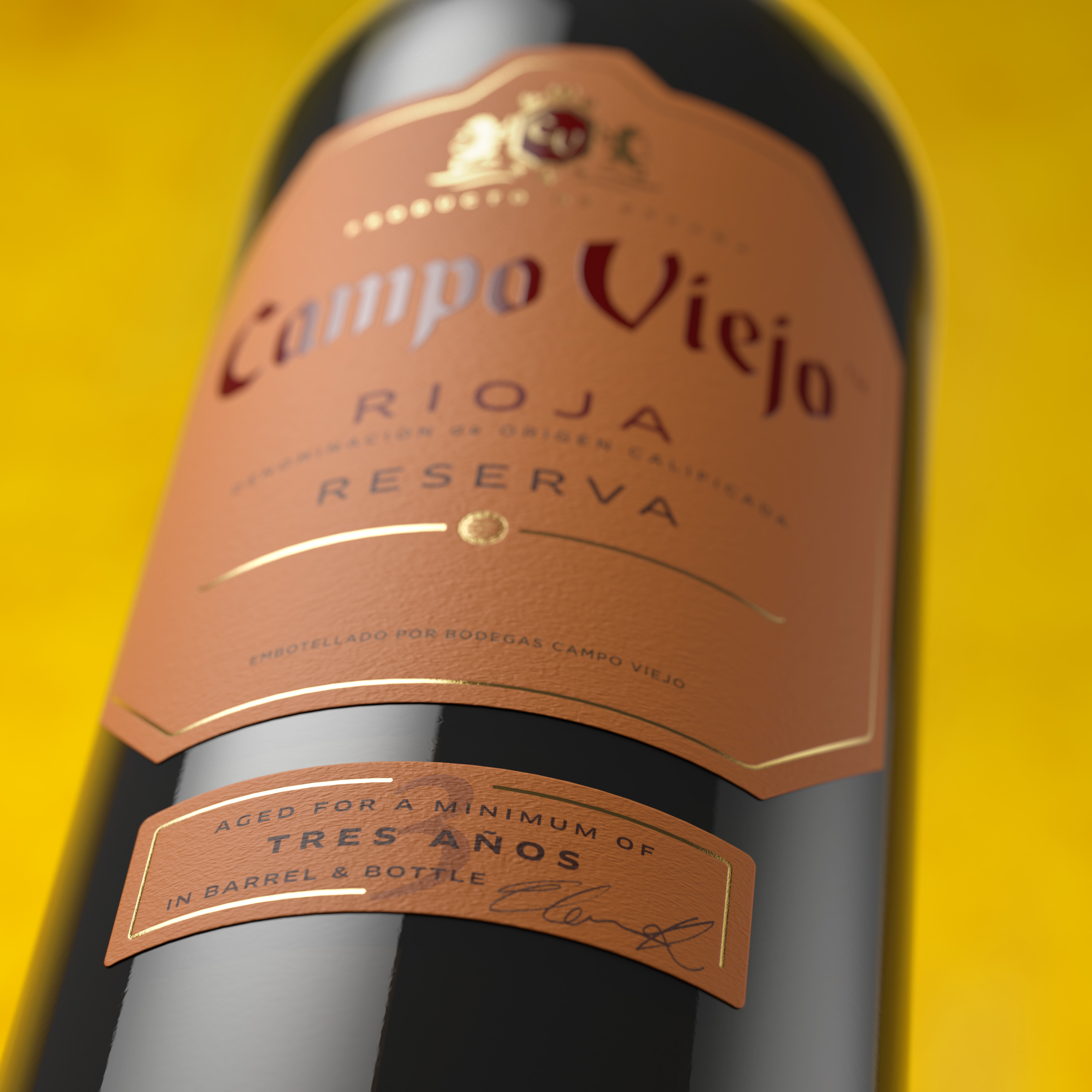 Campo Viejo Unveils New Bottle and Label With Design by Nude Brand Creation
