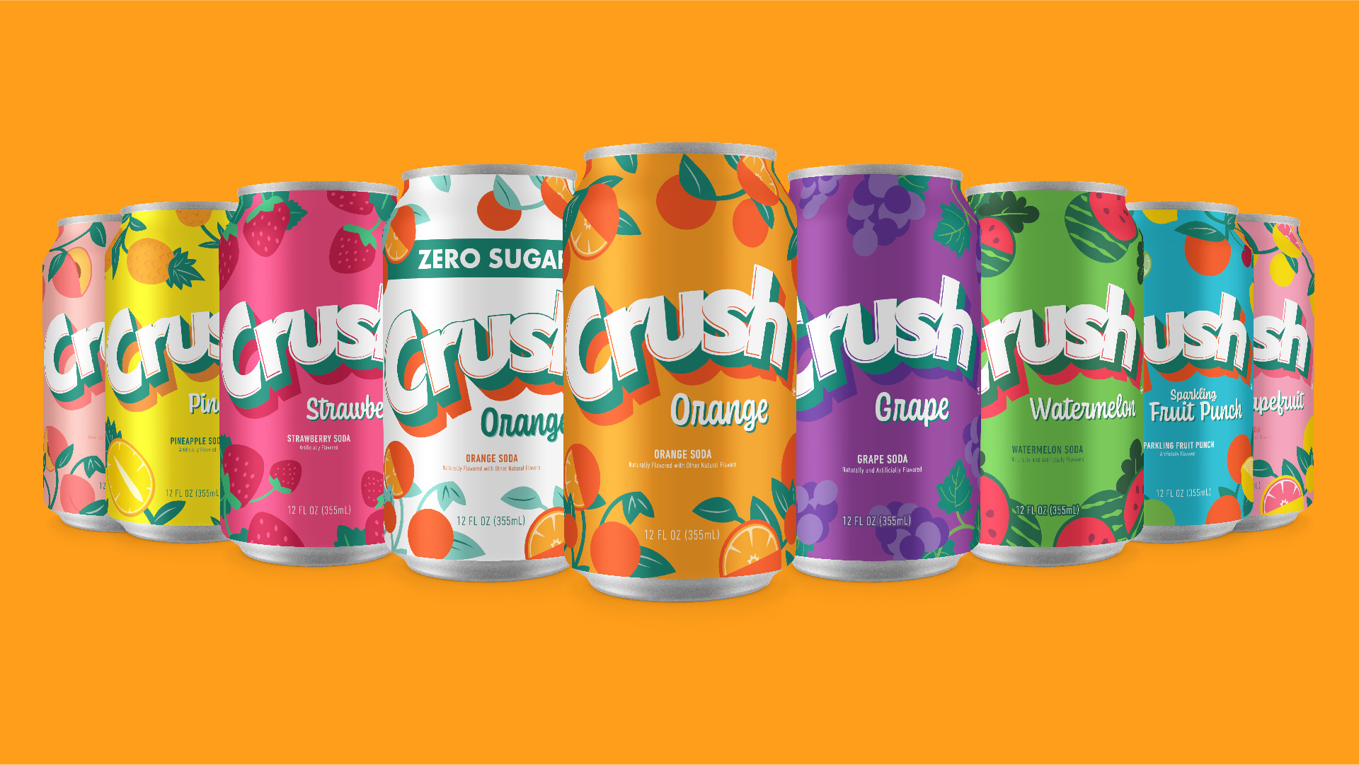 Crush Soda’s Refreshingly Fun New Look By Connor Arnot & Liquid Sunshine