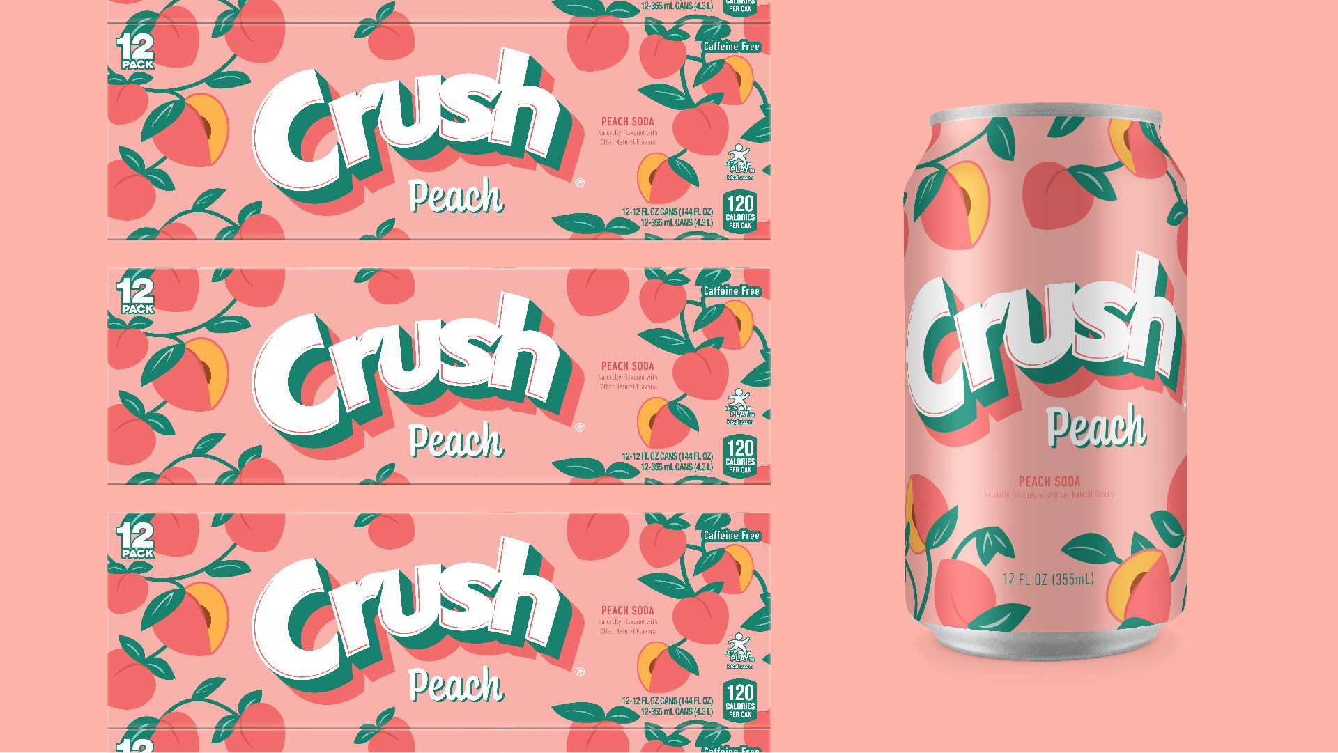 Crush Soda S Refreshingly Fun New Look By Connor Arnot Liquid Sunshine World Brand Design Society