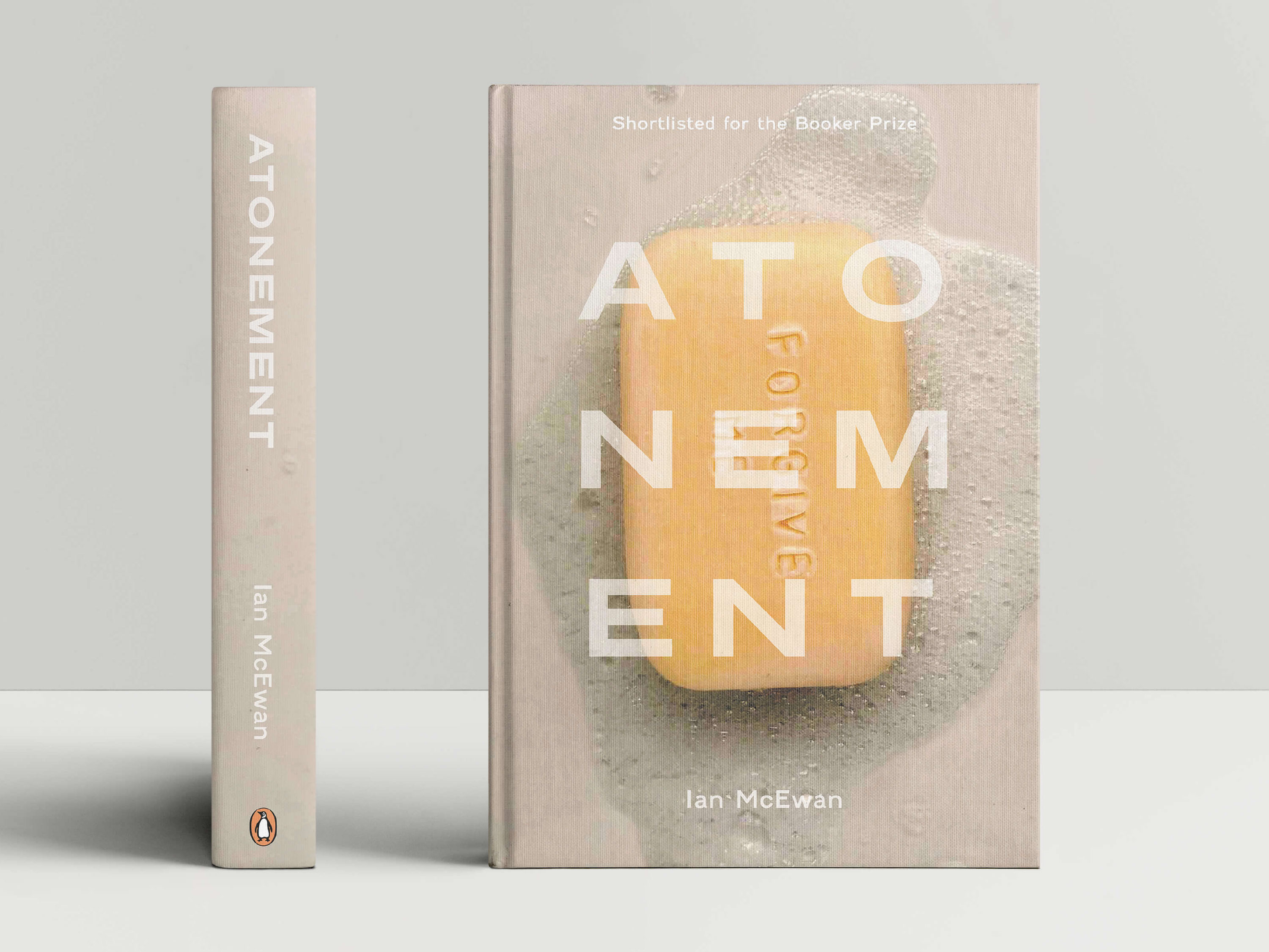 Book Cover Graphic Design for the Novel Atonement by Jenny Hiley