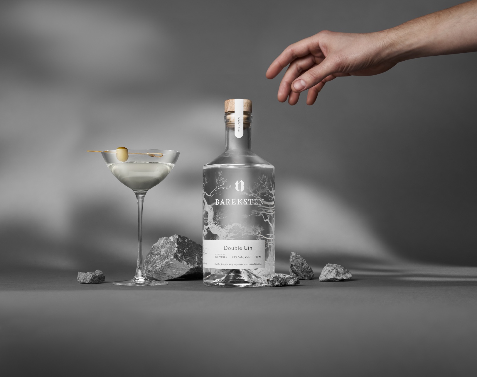 Bareksten Double Gin Photography for Packaging Design by Kind