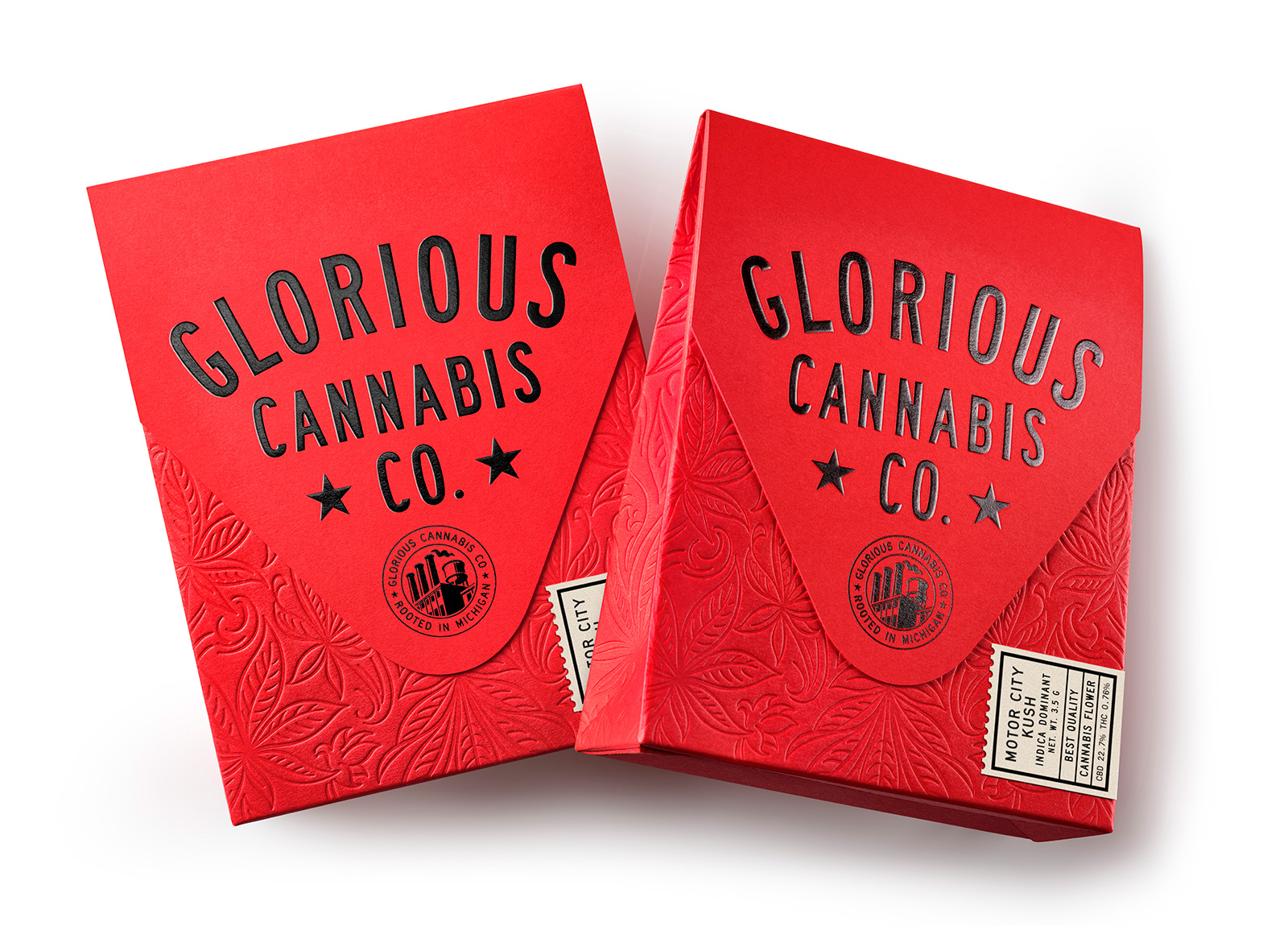 Pavement Designs Bold Identity and Packaging for Glorious Cannabis Co.