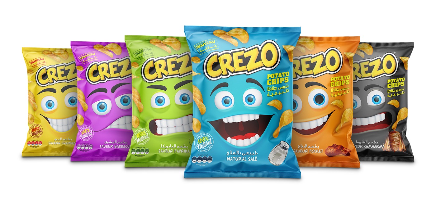 Crezo Chips Packaging Design