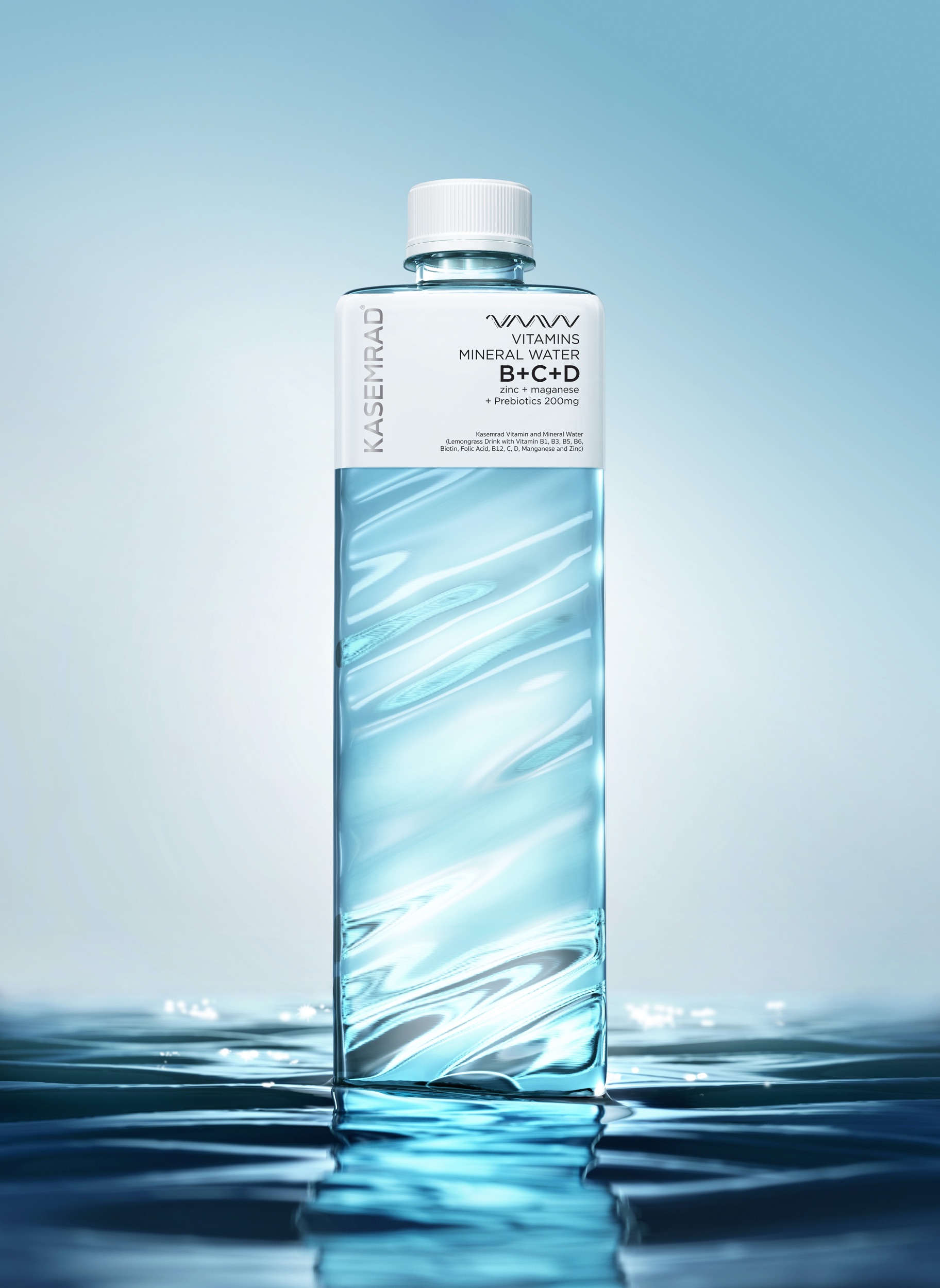Prompt Design Creates Packaging for Kasemrad Vitamin Mineral Water