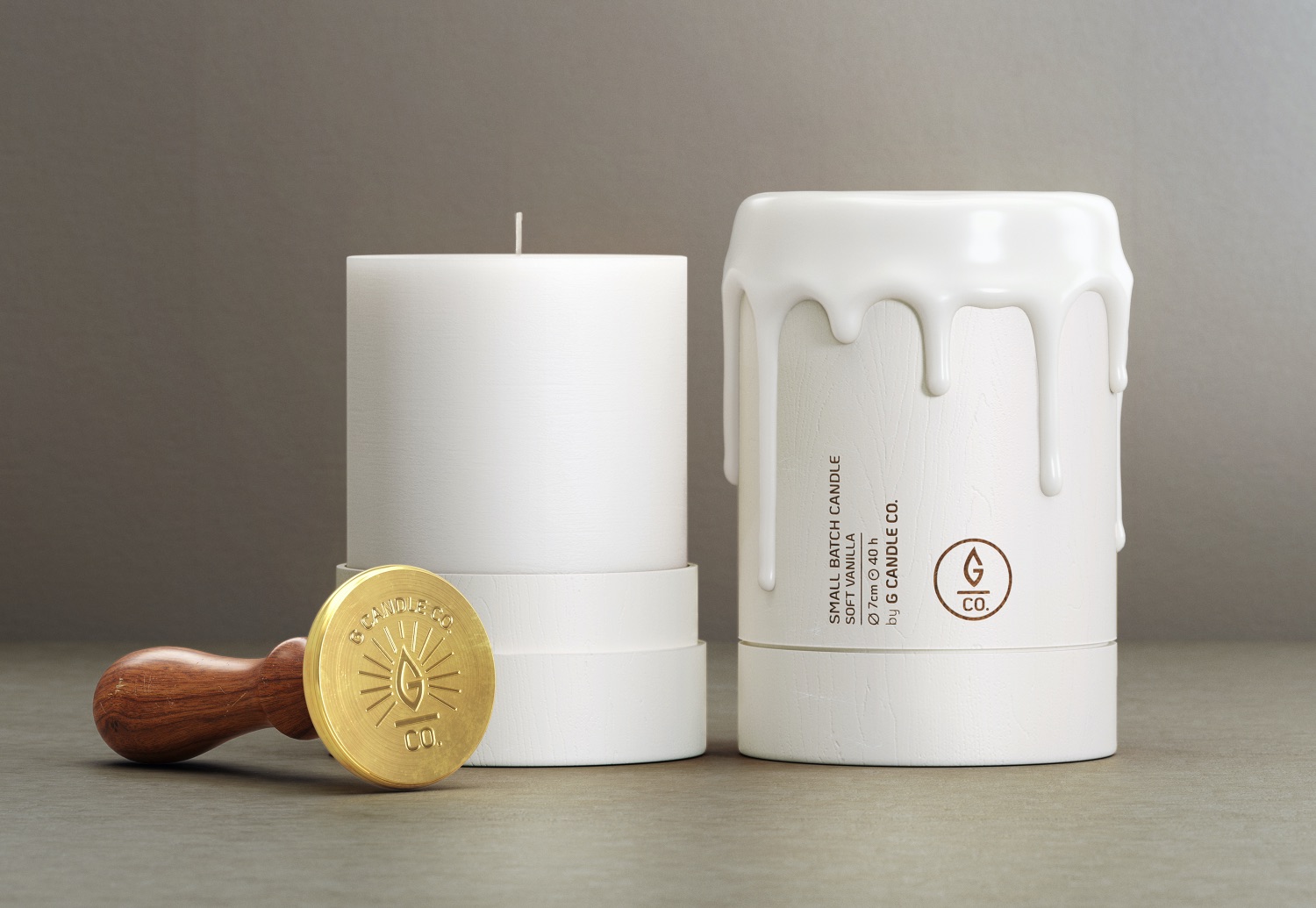 G Candle Co. Packaging Design