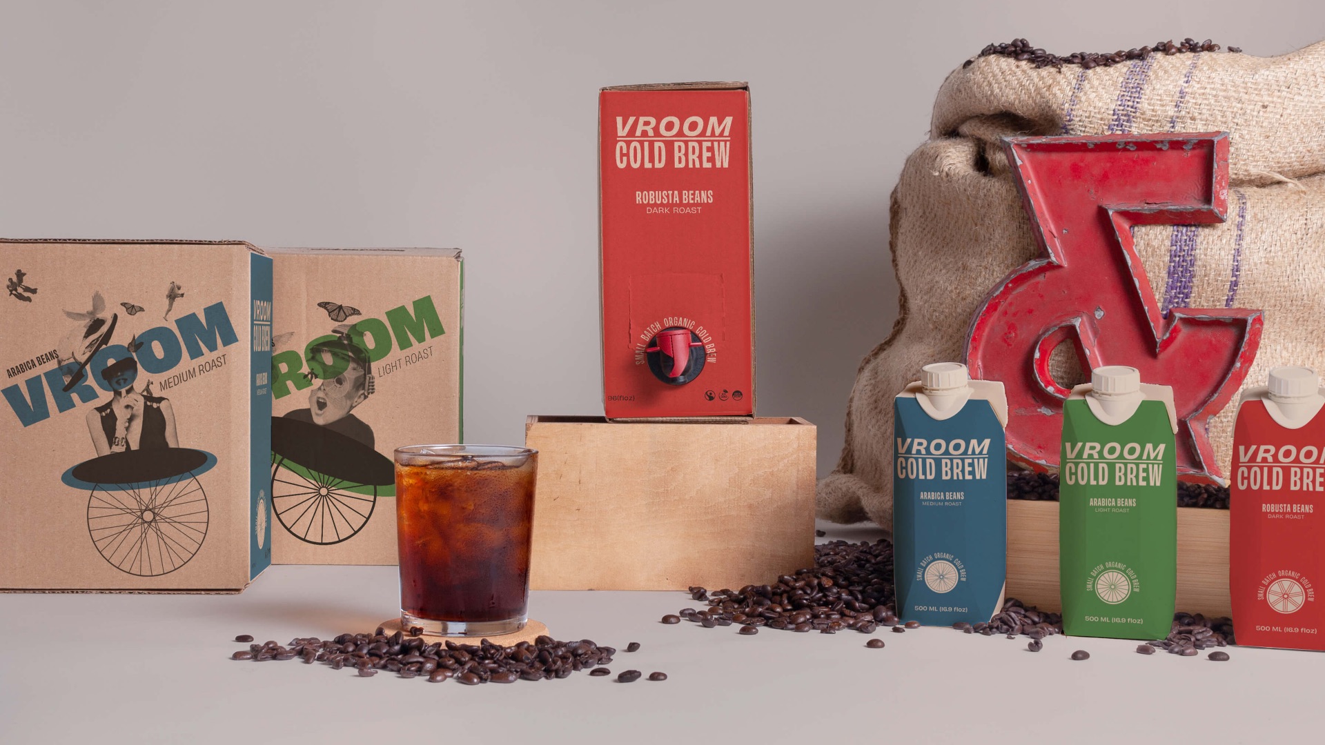 Vroom Cold Brew Student Packaging Concept