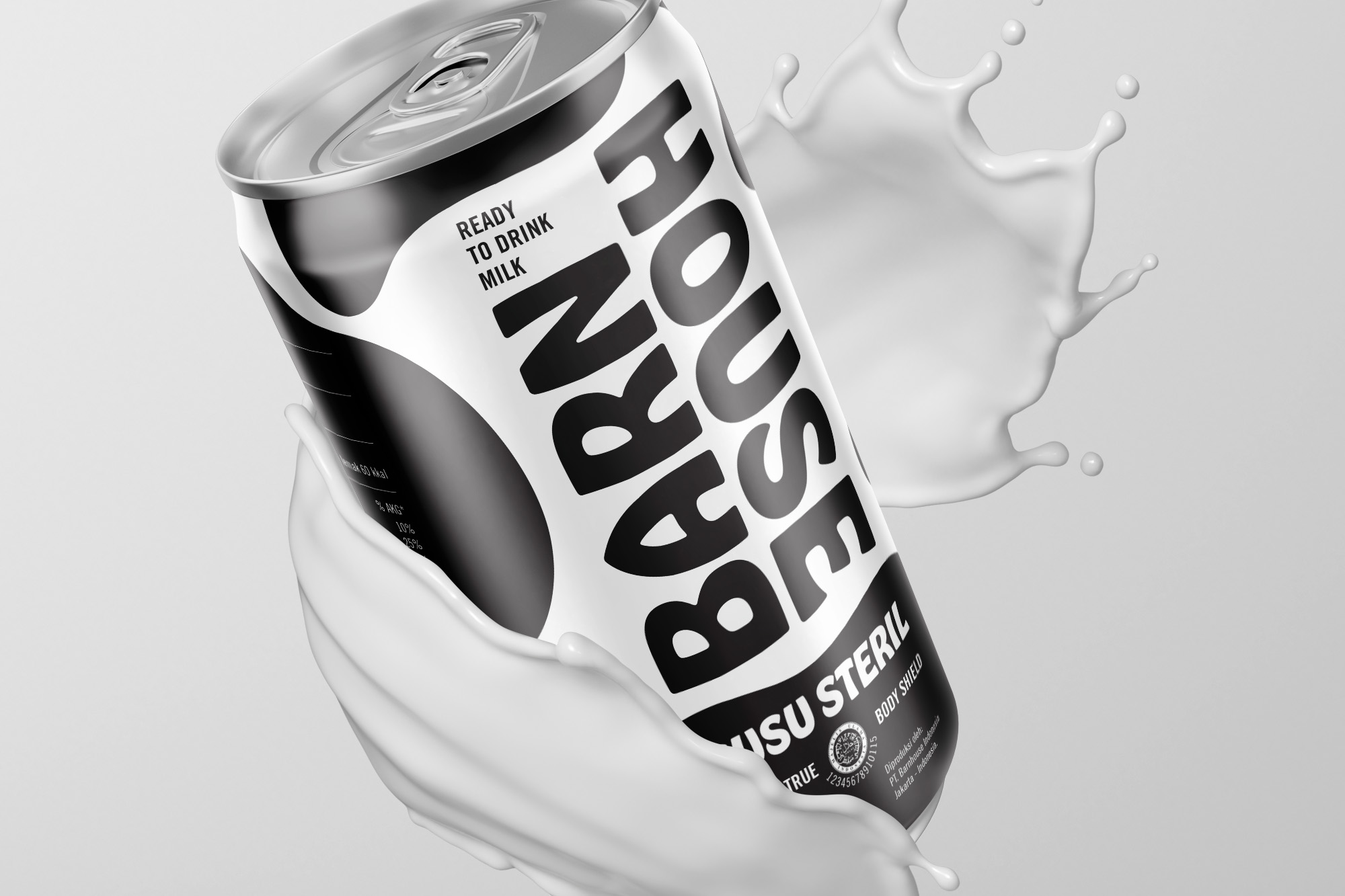 Barnhouse Pure Milk Brand Identity and Packaging Design by Widarto