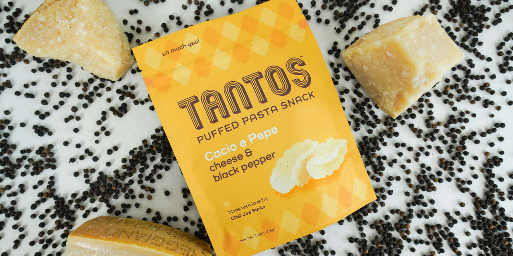 Lakuna Design Creative Tantos Puffed Pasta Snack Packaging Design