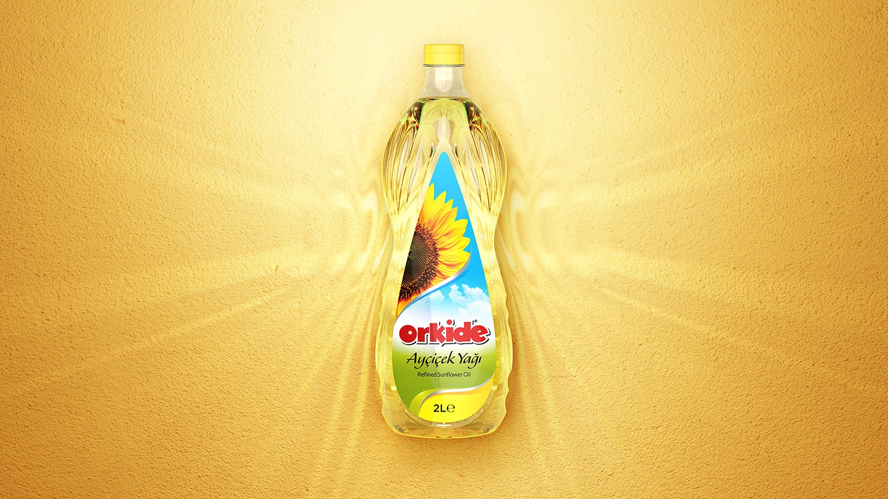 Orkide Sunflower Oil Packaging Industrial Design PET Bottle and Graphic Design