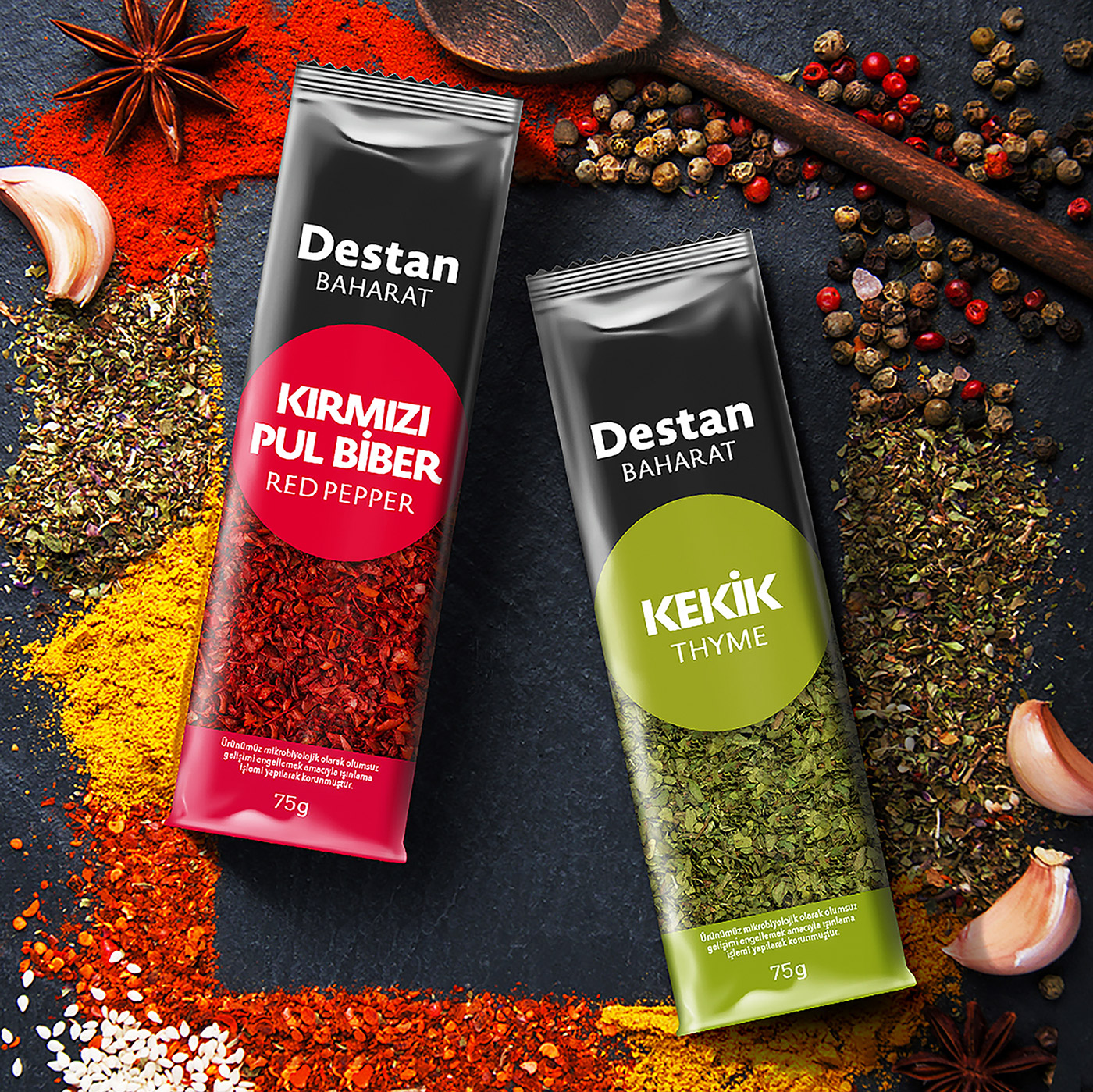 Destan Spice Re-branding and Packaging Design