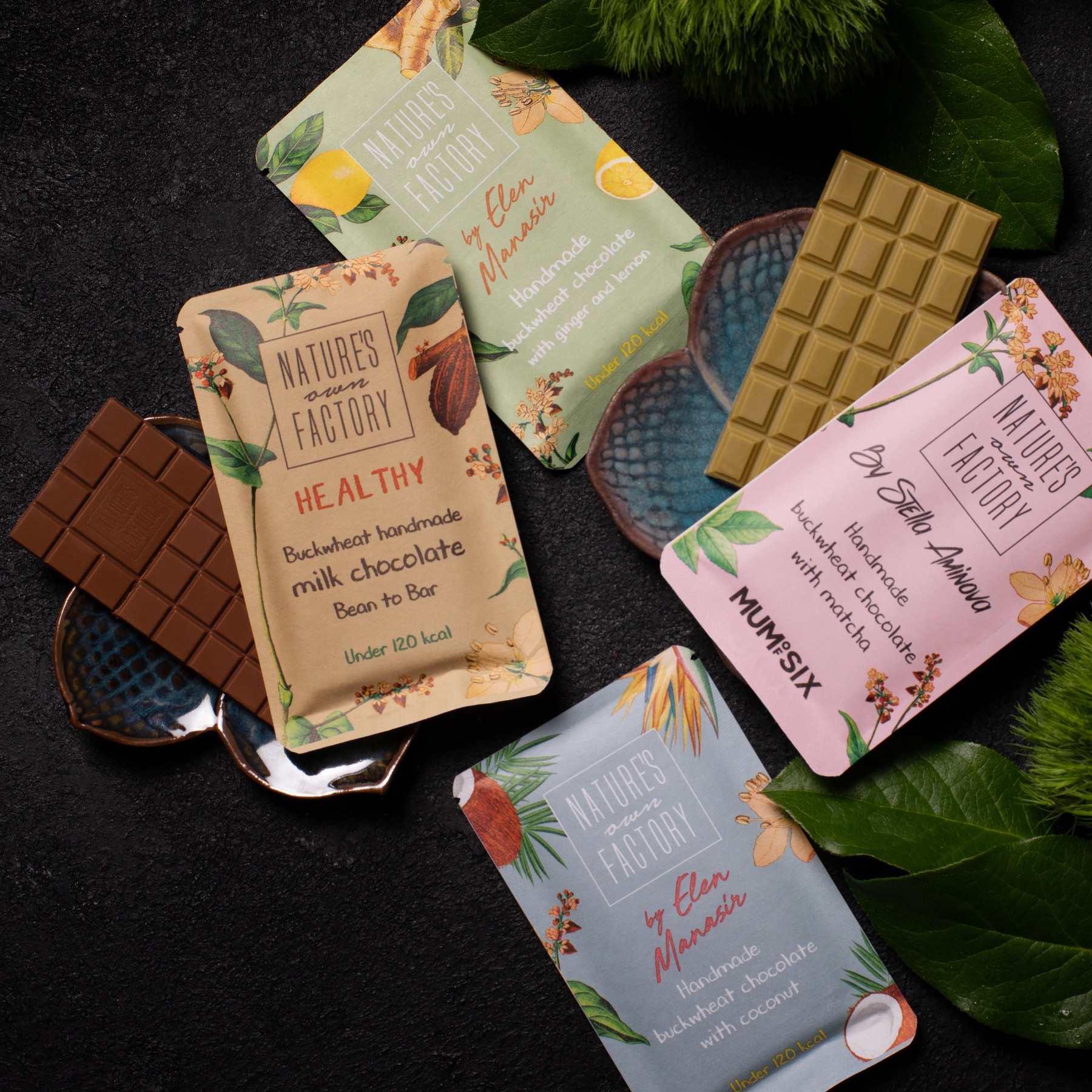 Buckwheat Chocolates Packaging Design Creation by Amina Khunkaeva