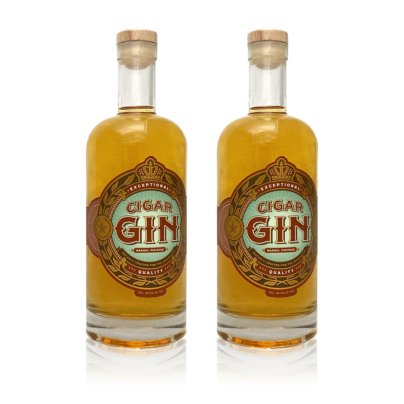 Cigar Gin Label and Packaging Design by Timber Design Co.