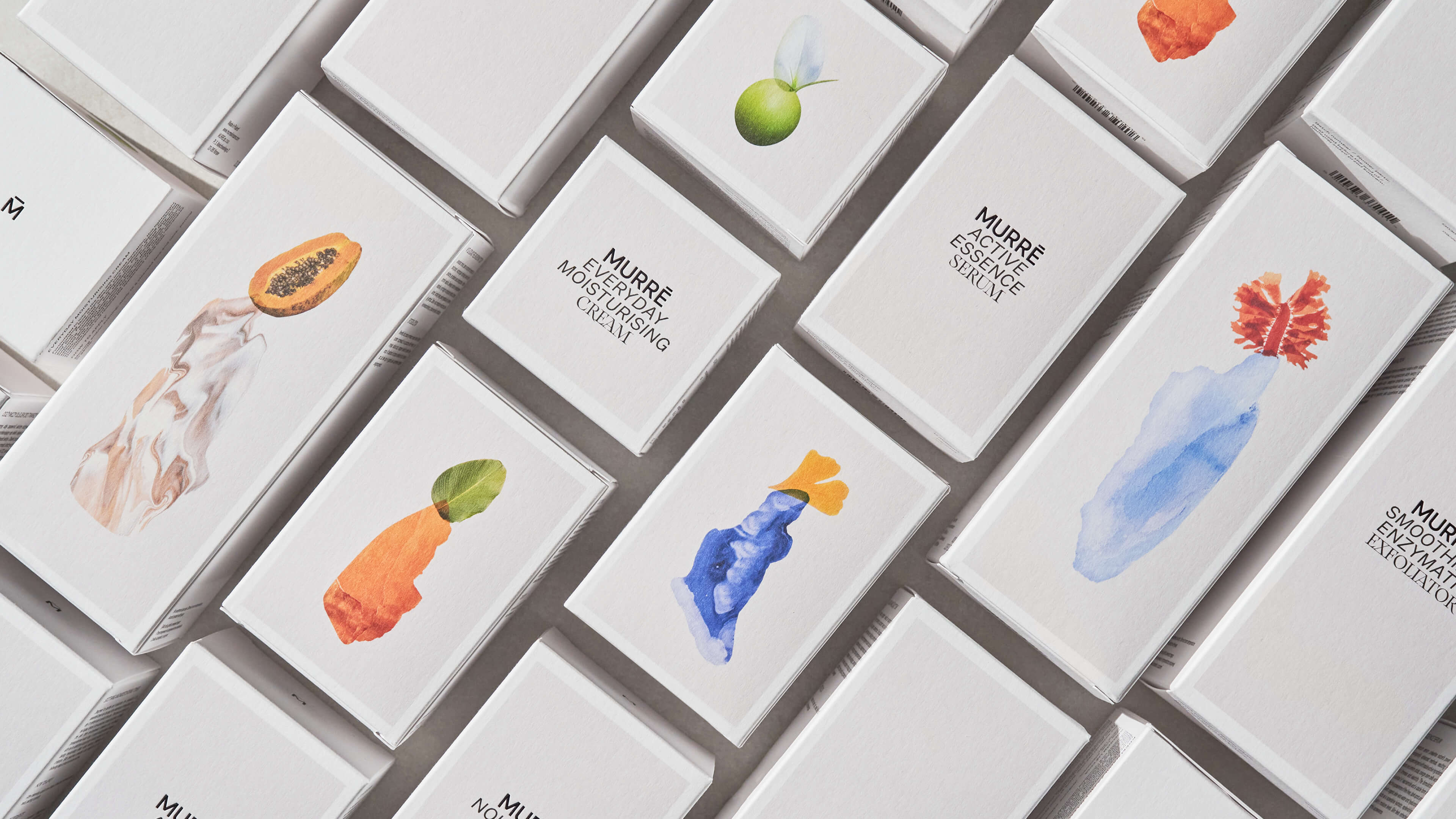 Brand Identity and Packaging Creation for Murrē Skincare by Hugmun Studio