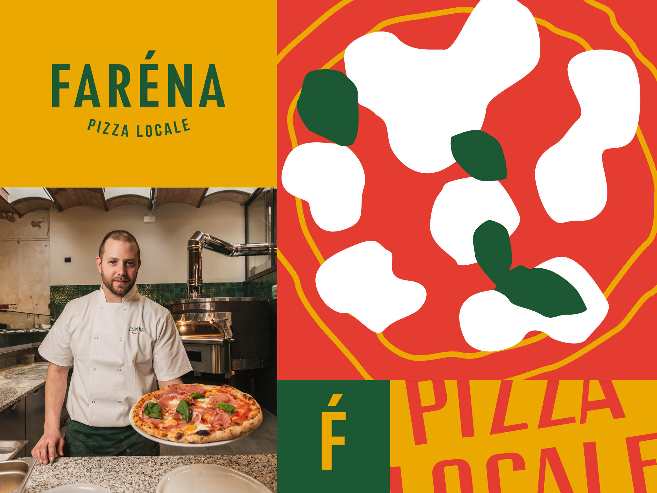 Faréna Pizza Locale Branding Designed by Jona Sbarzaglia Studio