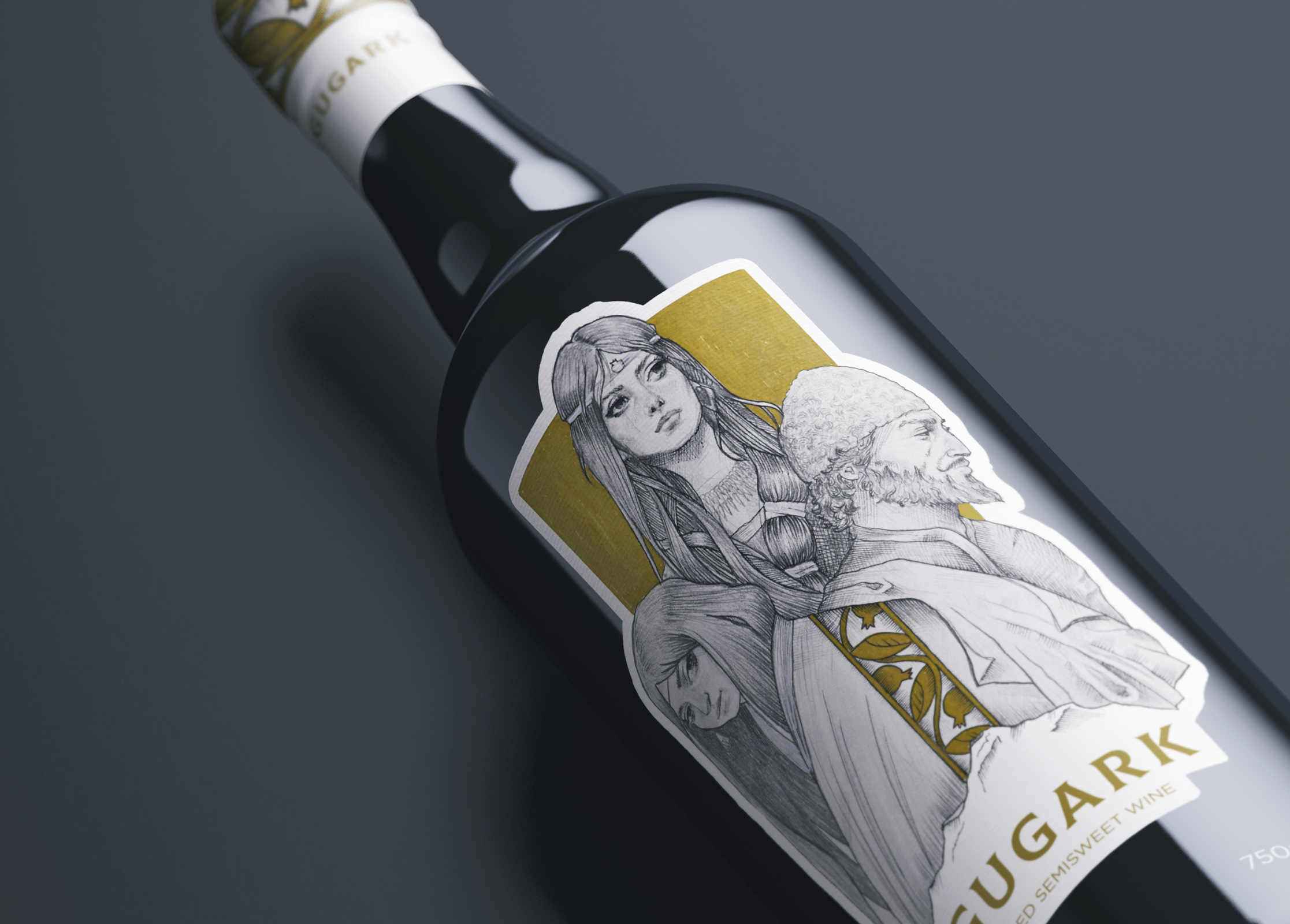 Gugrak Wine Label Design by Aram Atyan