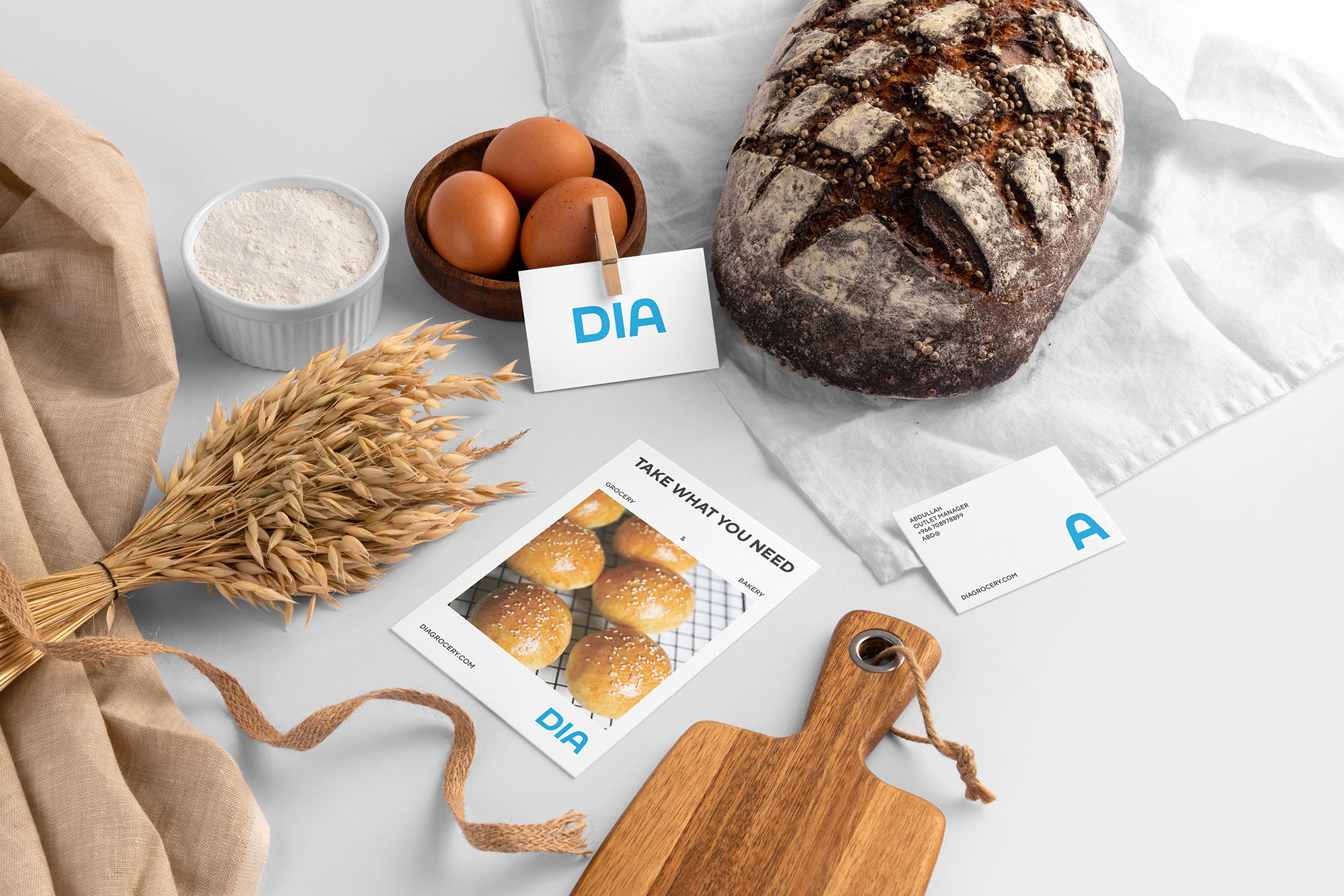 Widarto Create Brand Identity for DIA Bakery and Grocery