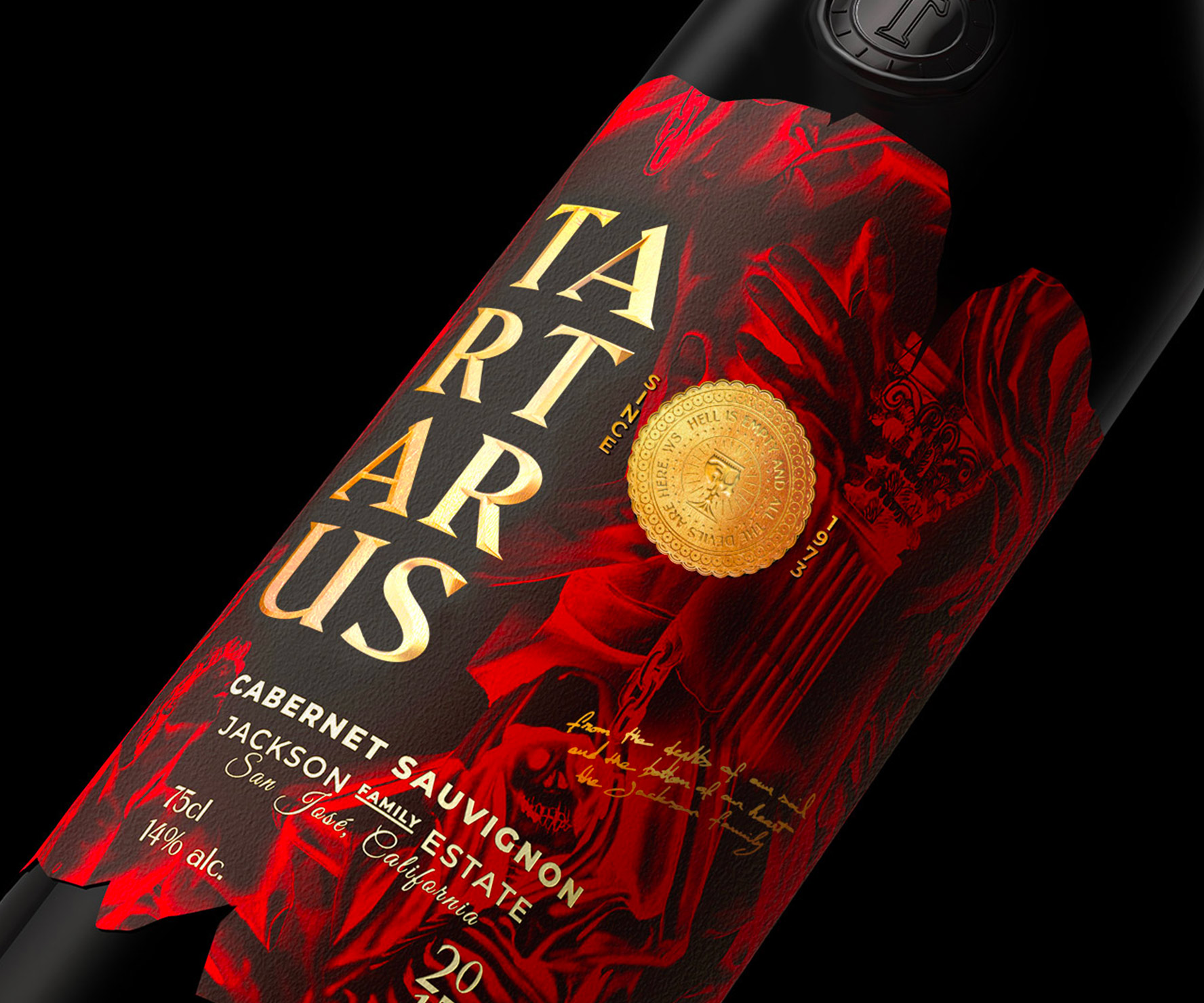 Studio Boam Creates Tartarus Wine Label Design