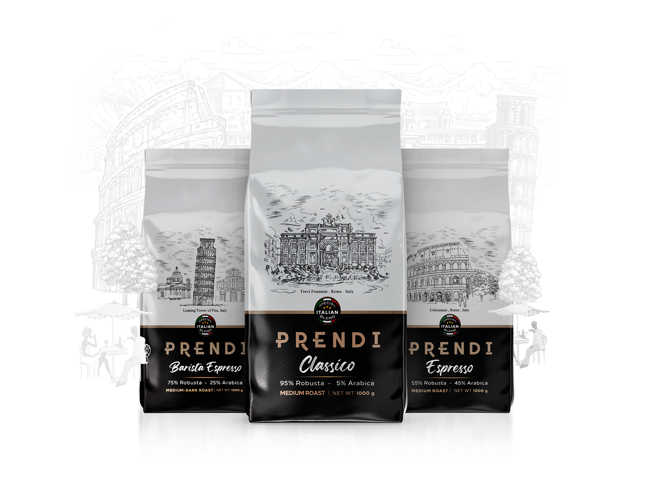 Studio Metis Creates Prendi Coffee Beans Packaging Design