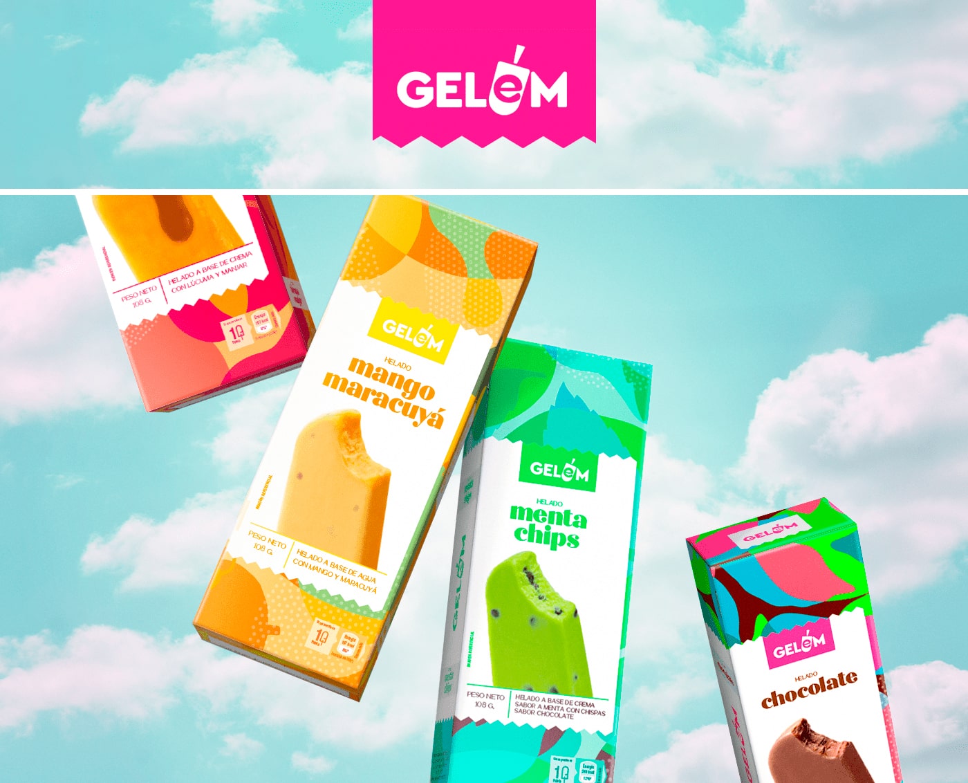 Pulpa Digital Creates Packaging Design for Gelem Popsicles