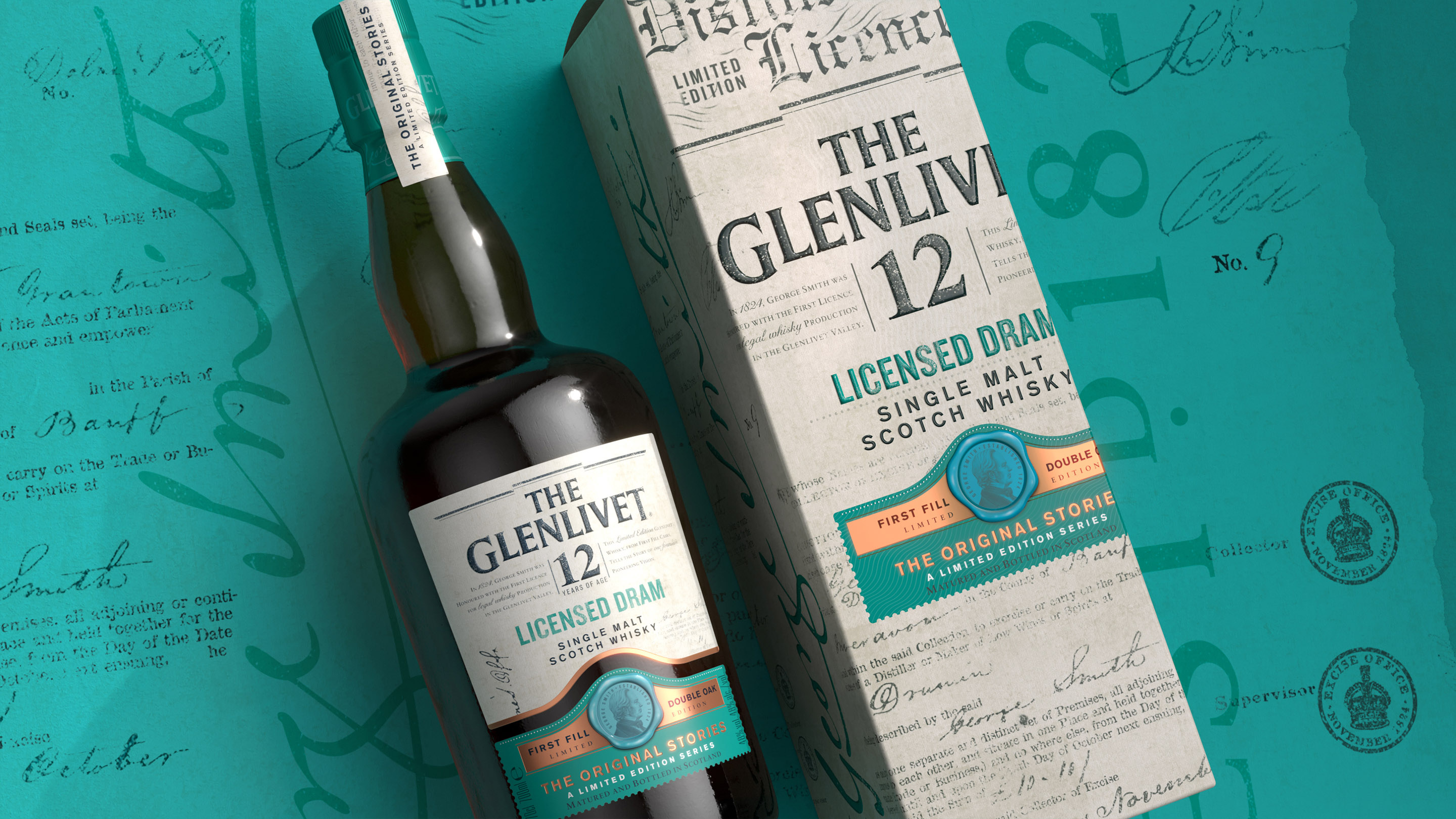 JDO Breathes Life Into History With the Design of the Glenlivet 12 Year Old Licensed Dram