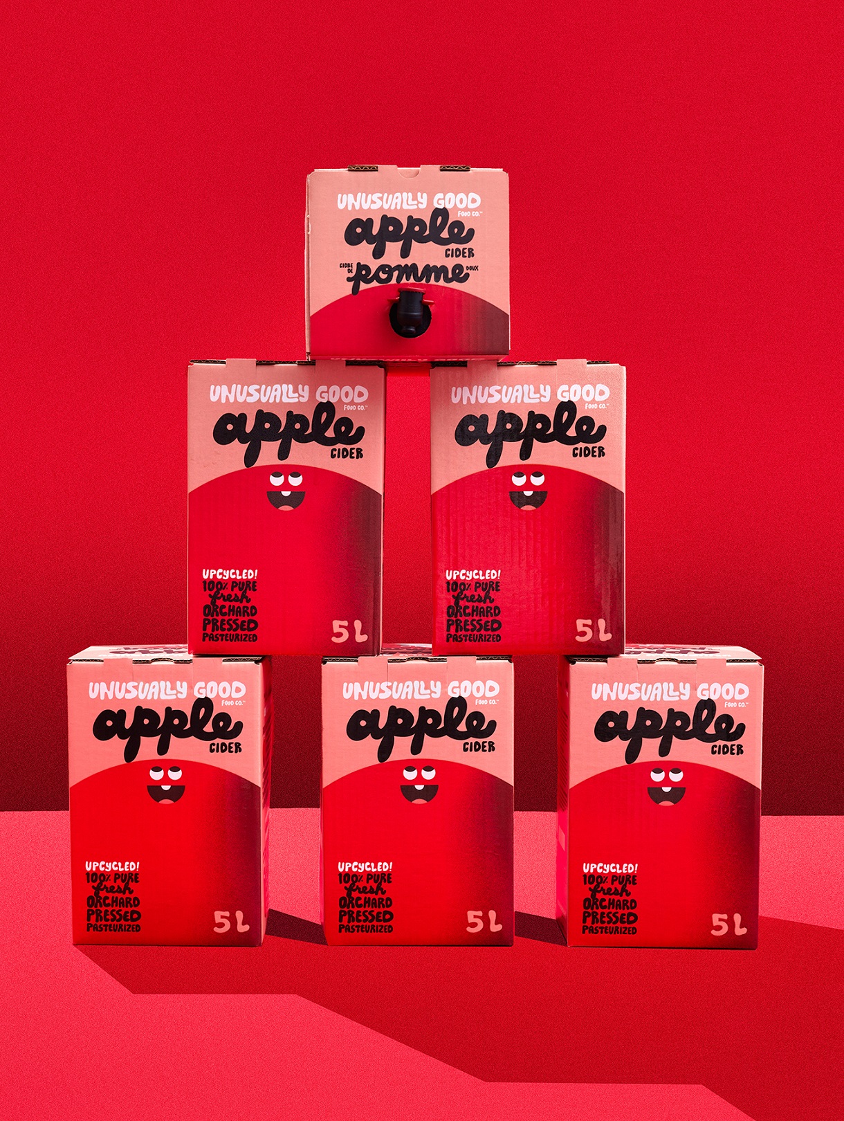 So Good, It’s Unusual. Packaging and Brand Identity for Unusually Good’s Juice Made from Upcycling Imperfect Apples