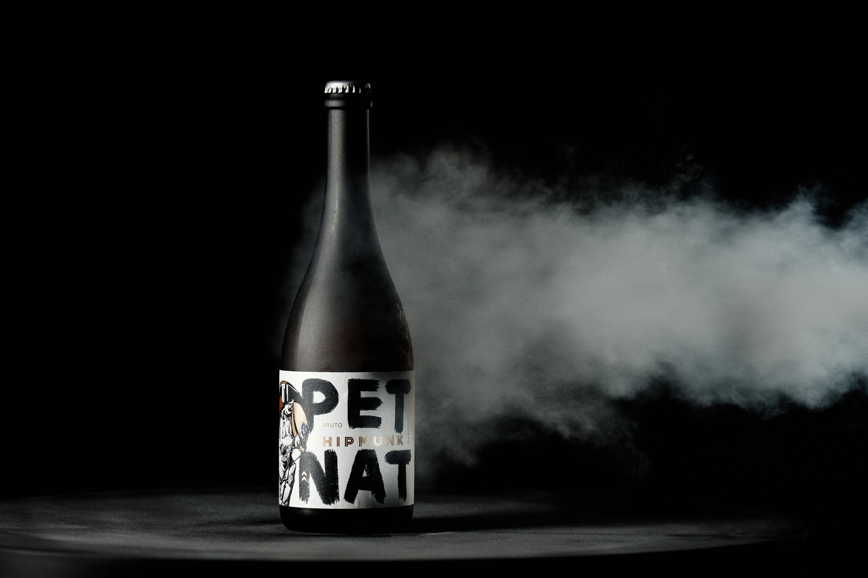 Bisarro Design Studio Design Chipmunk Pet Nat Wine Label