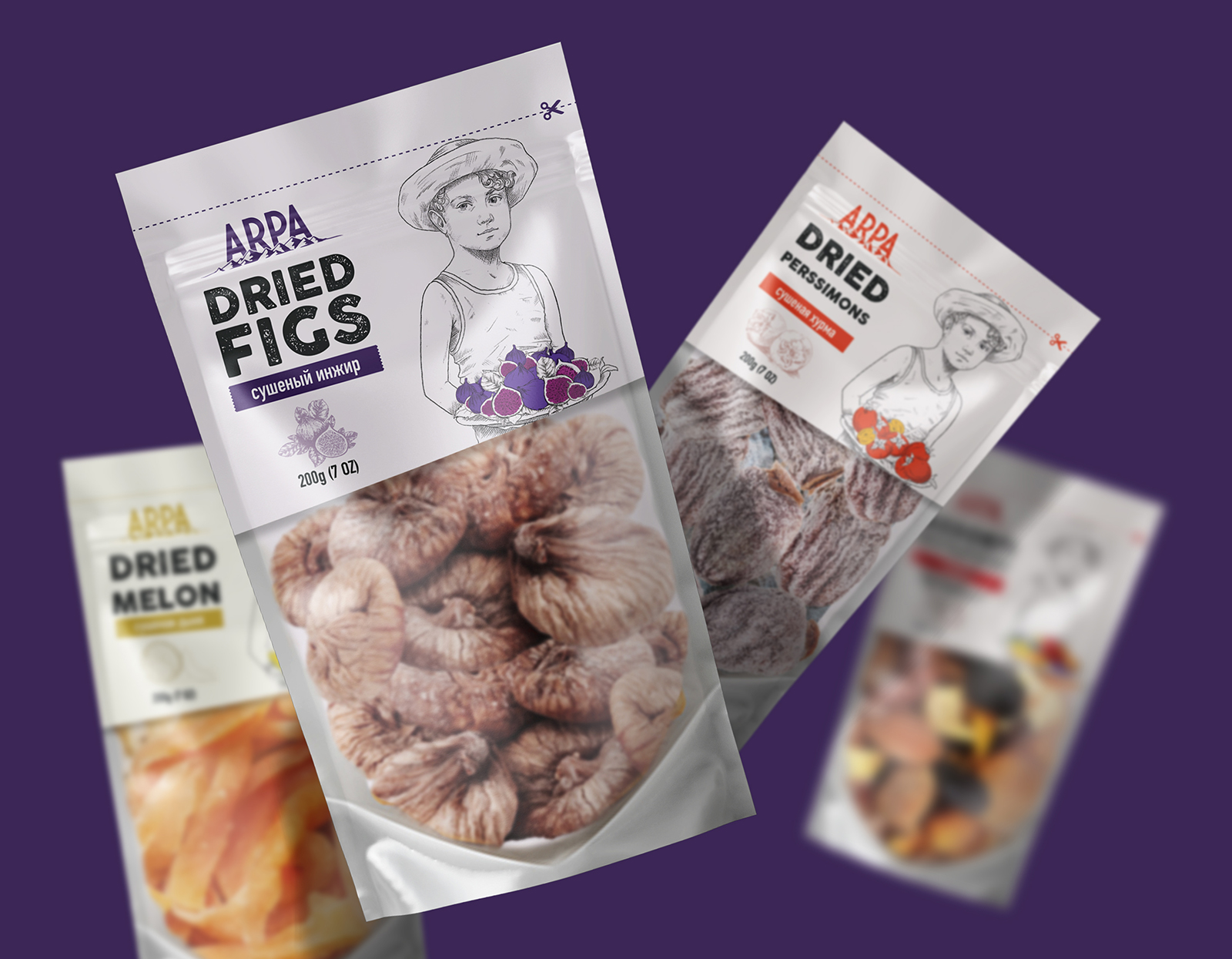 Arpa Dried Fruits Packaging Design