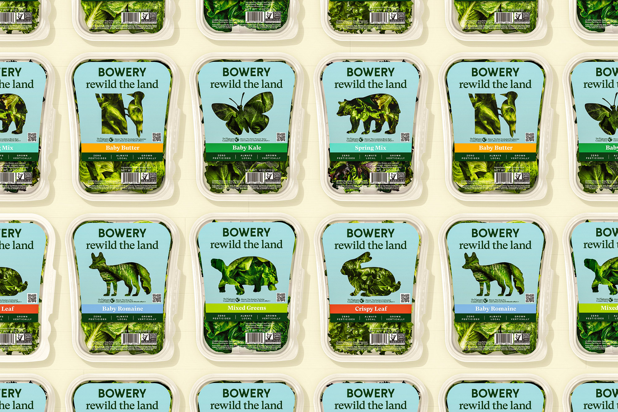 Bowery Farming Earth Month Packaging by Nessen Co
