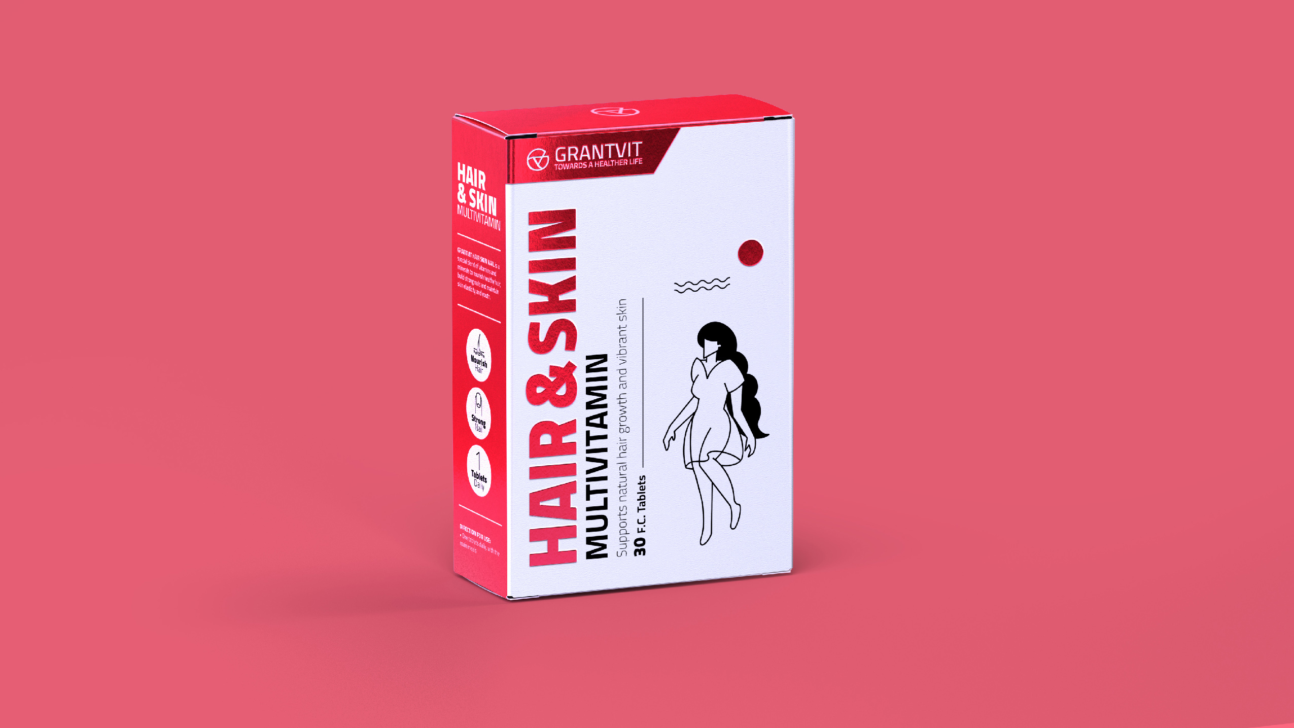 Supplements Packaging Design with Characters of the City