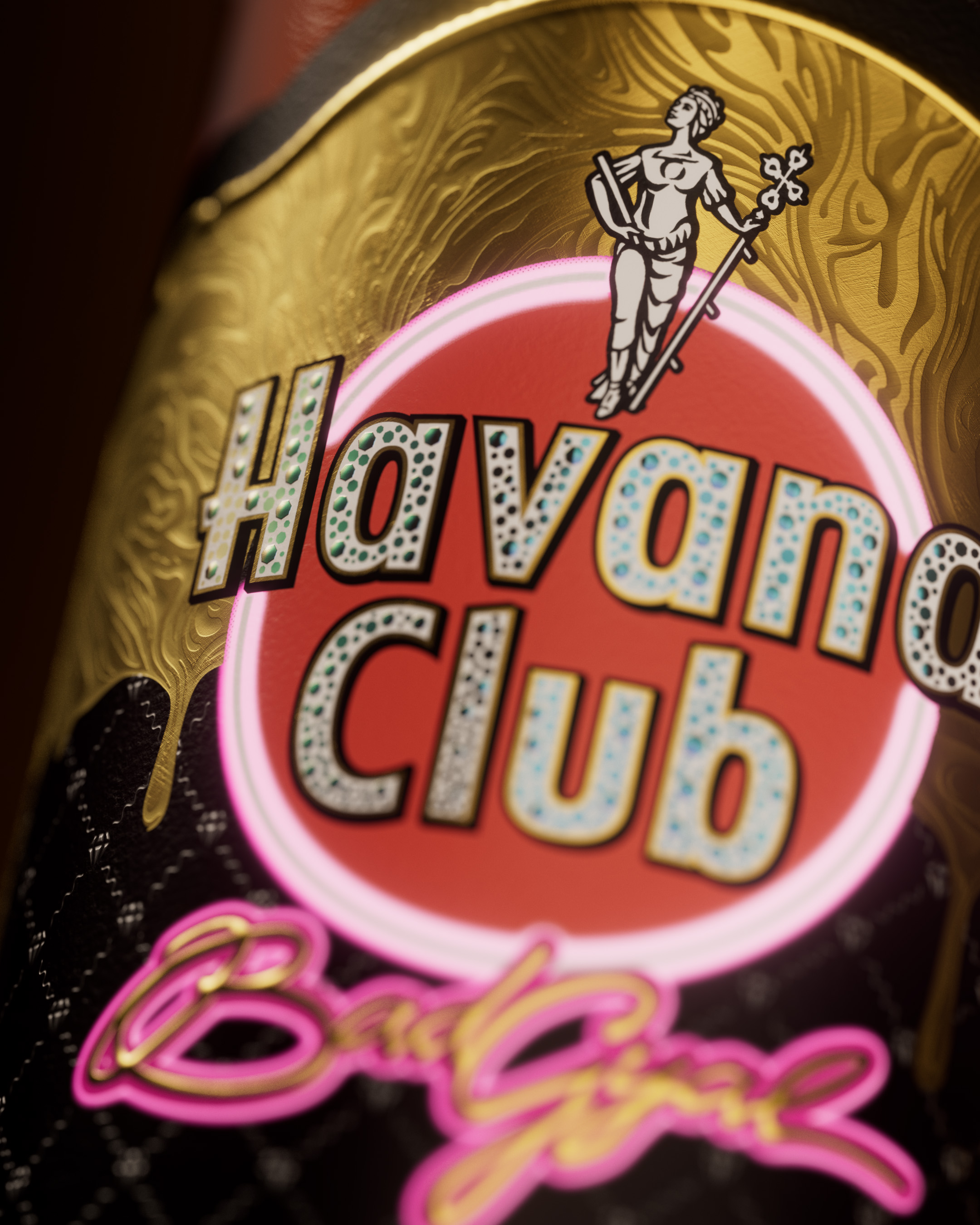Nano Alfonsin Studio  Creates Label Design for Havana Club ft. Bad Gyal Special Edition