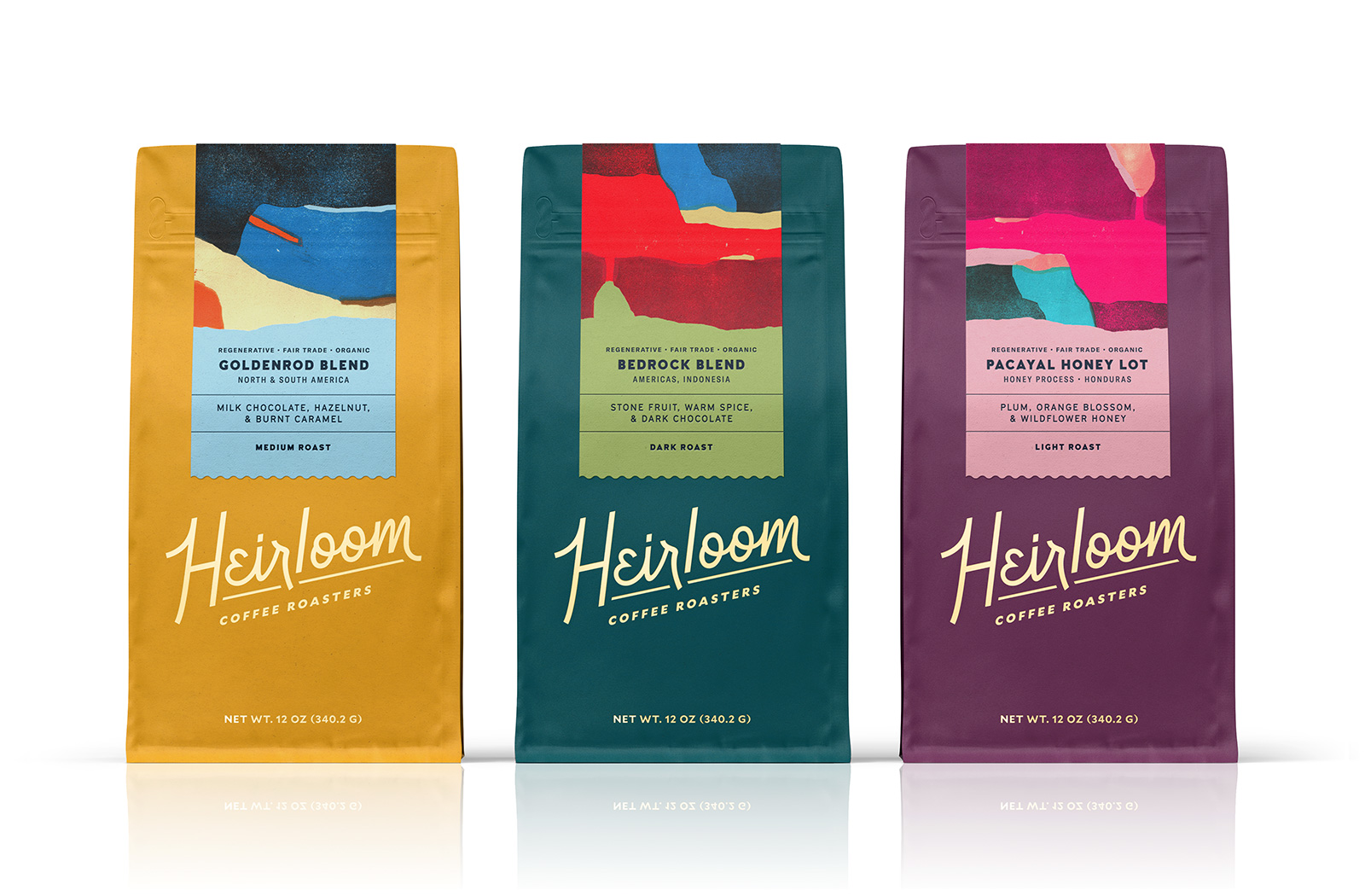 Pavement Creates Colorful New Identity for Heirloom Coffee Roasters