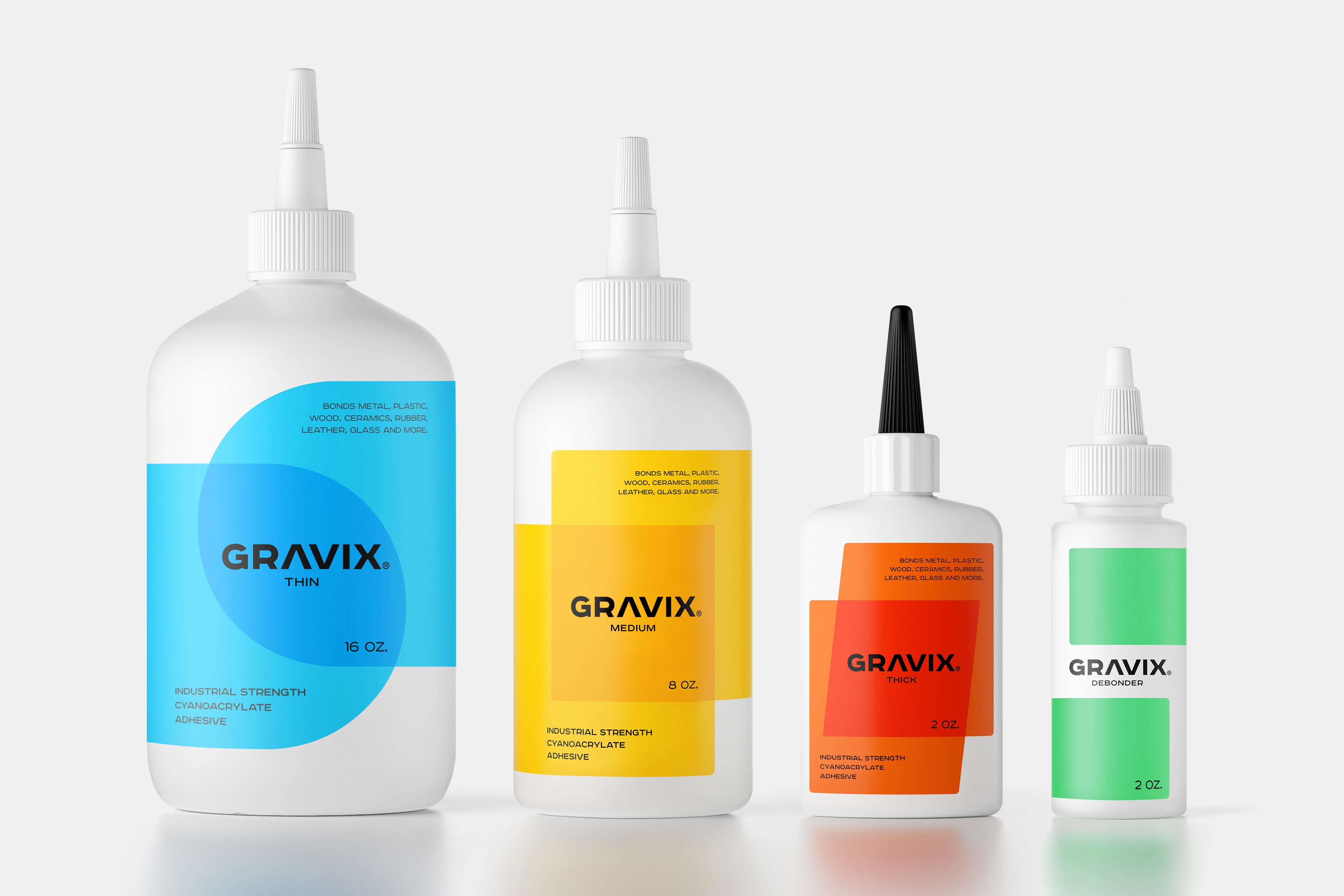 Functionality Through Gravity, Gravix Glue Packaging and Brand Design by Formascope Agency