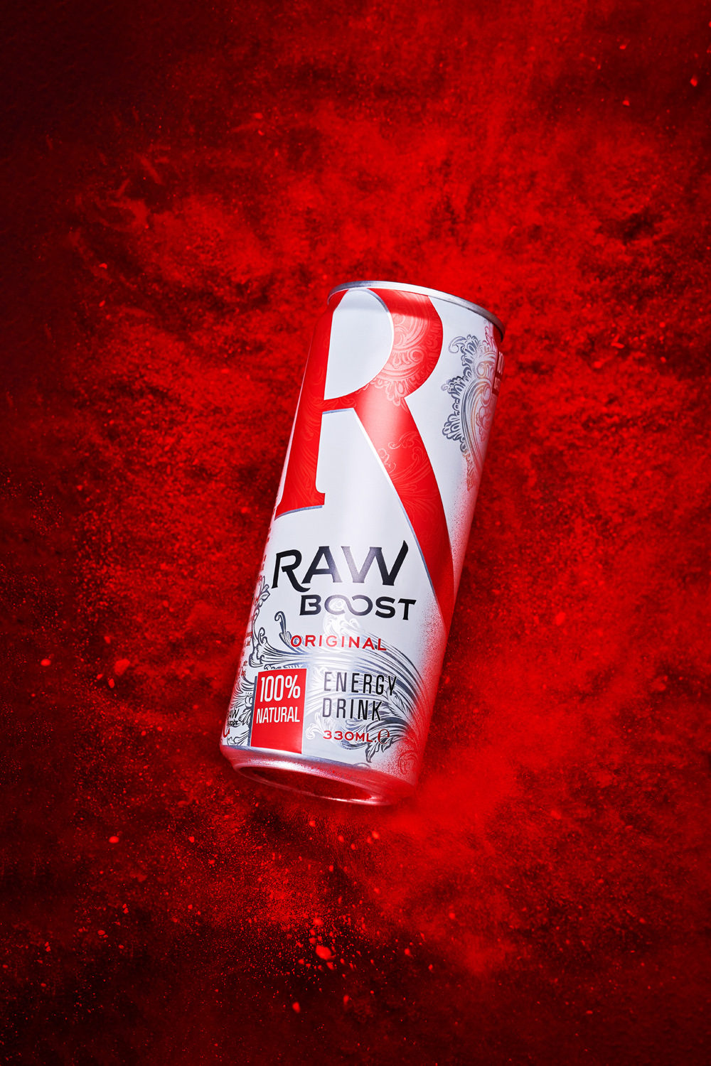 Energy Drink Packaging Design Raw Boost Created by 43oz Design Studio
