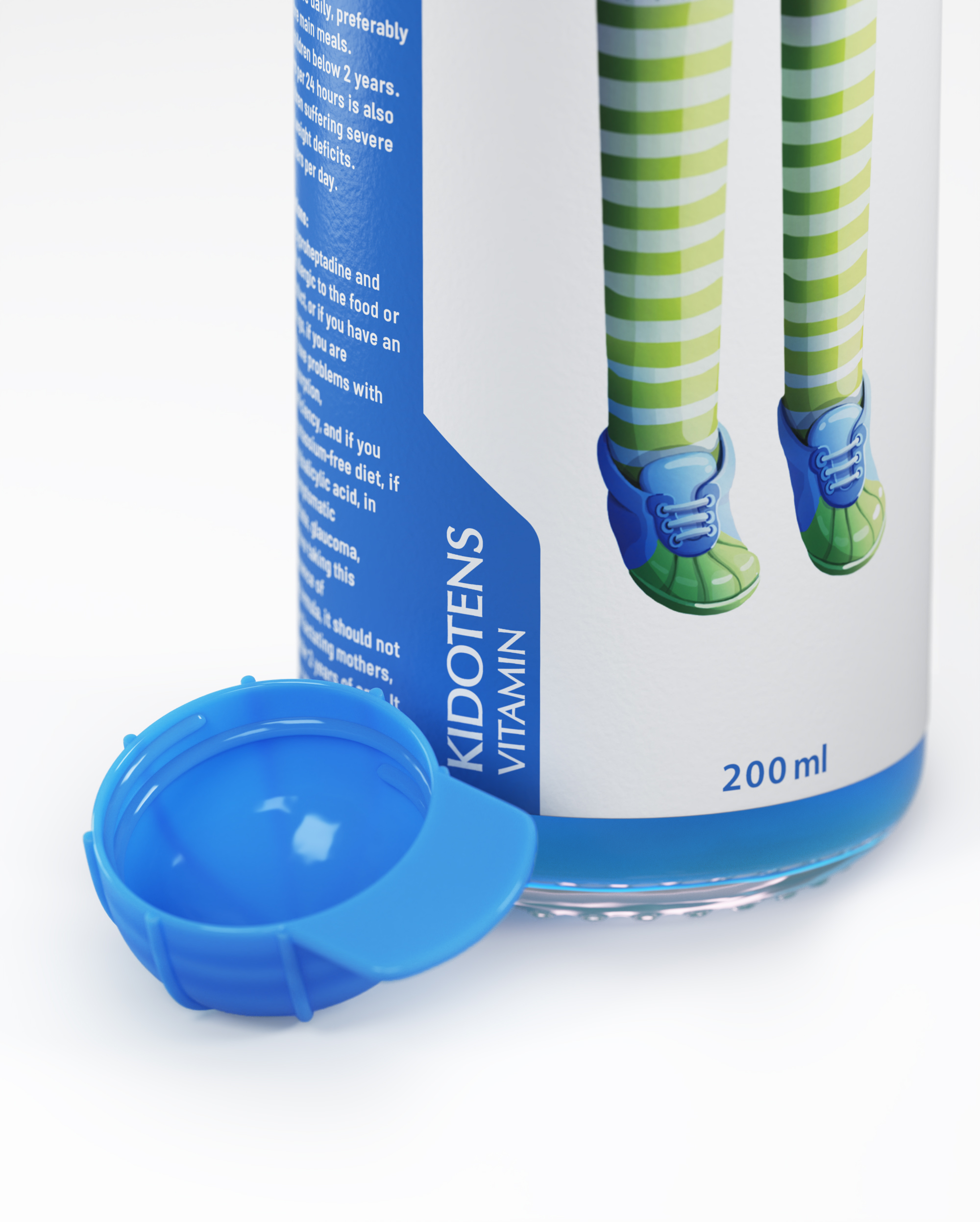 Packaging Design of Kidotens Vitamin Syrup to Increase Height