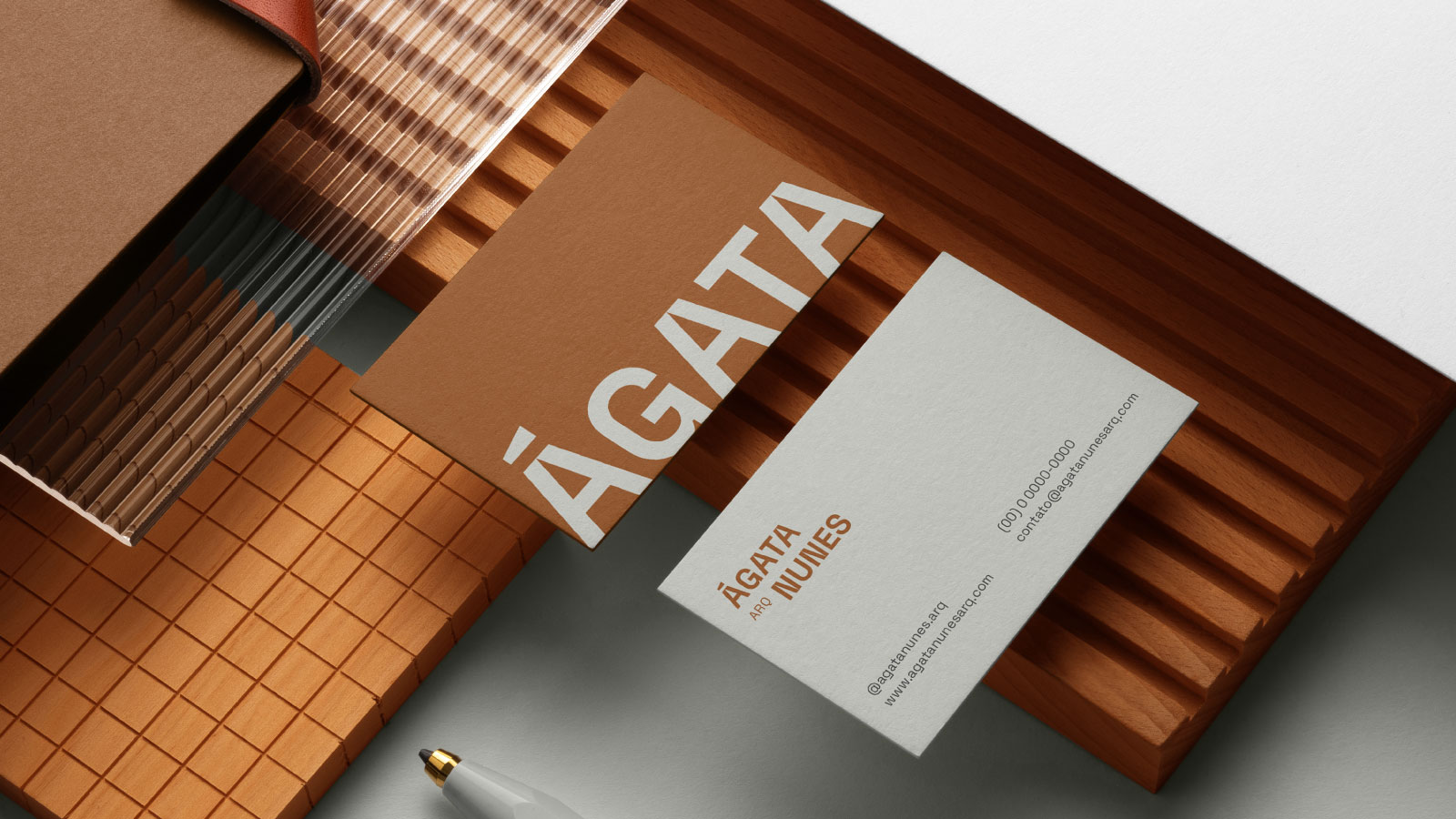 Ágata Nunes Architecture Branding by Henrique Nathan Design