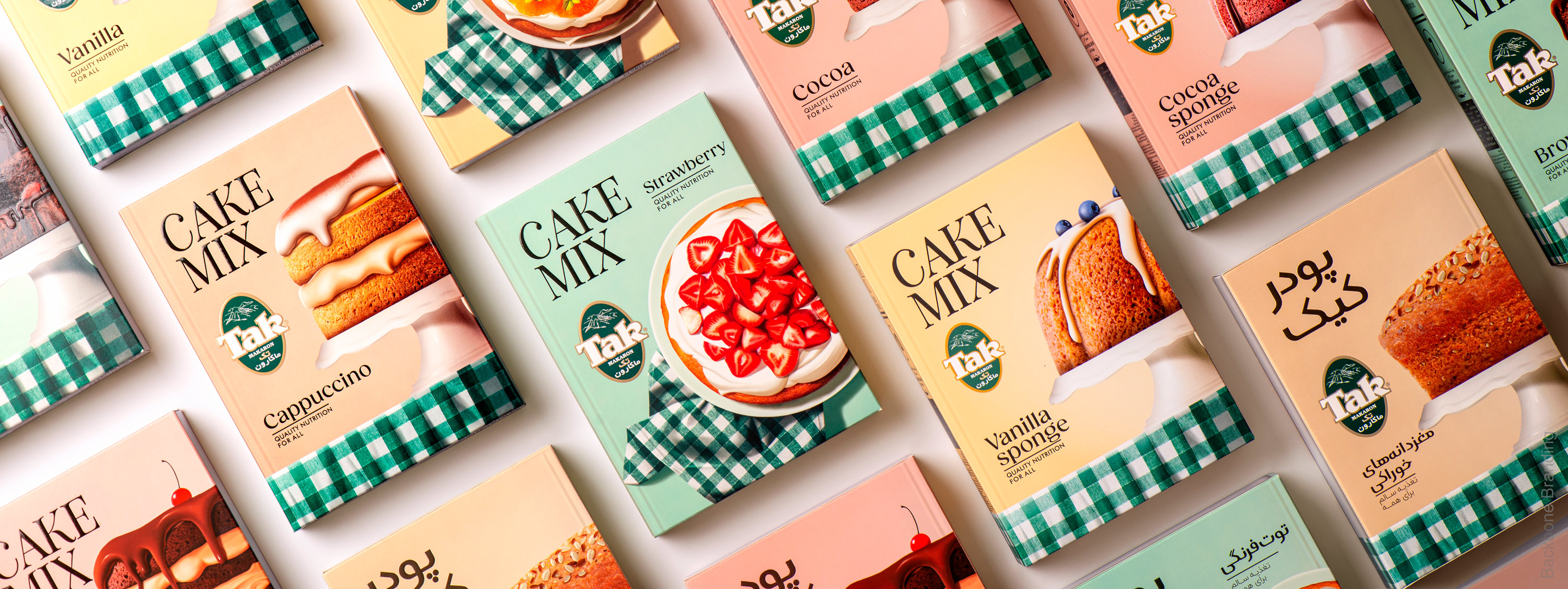 Take Cake Mix Packaging Design by Backbone Branding