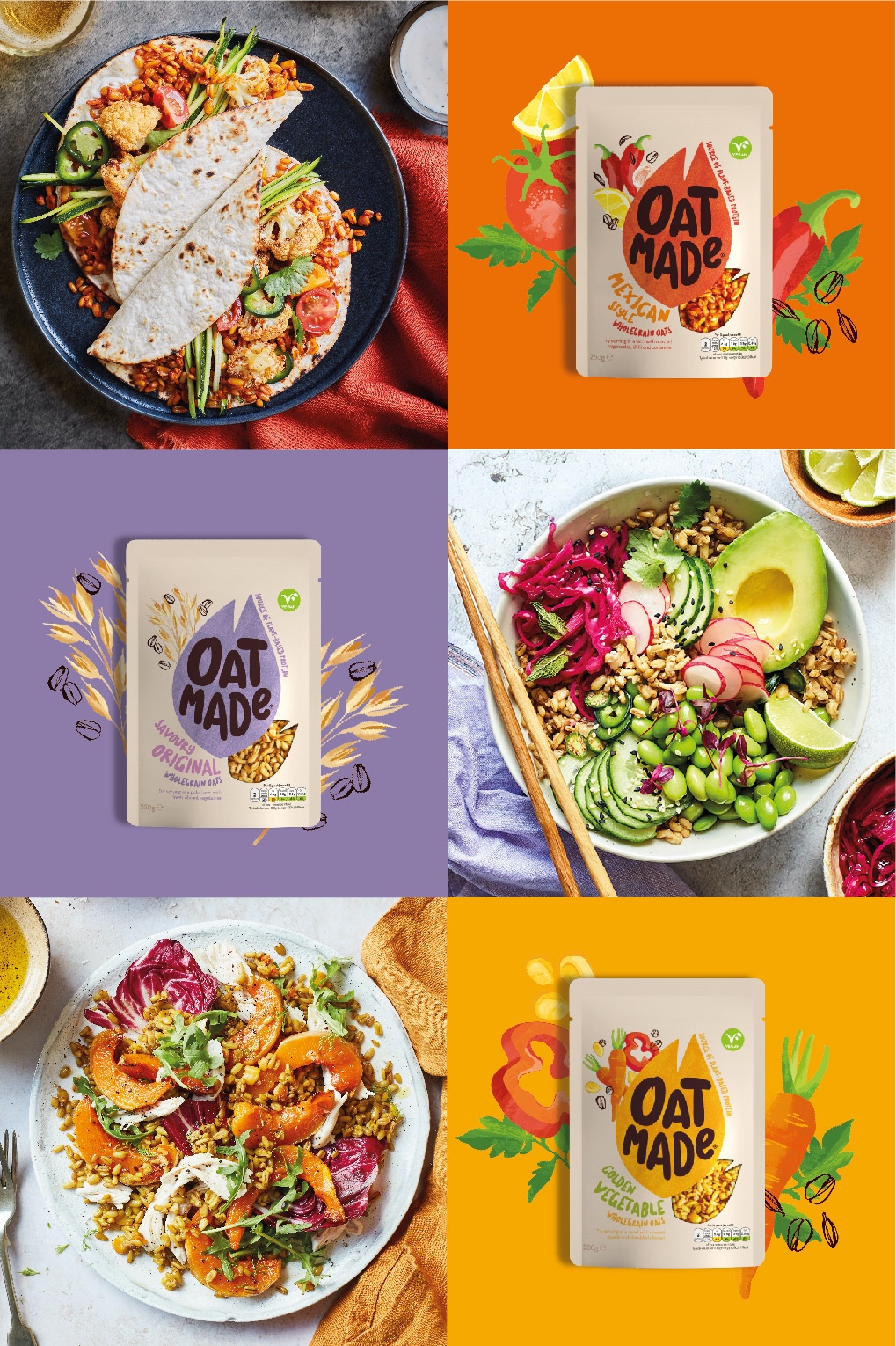 Oats Beyond Breakfast Branding Designed by Family and Friends