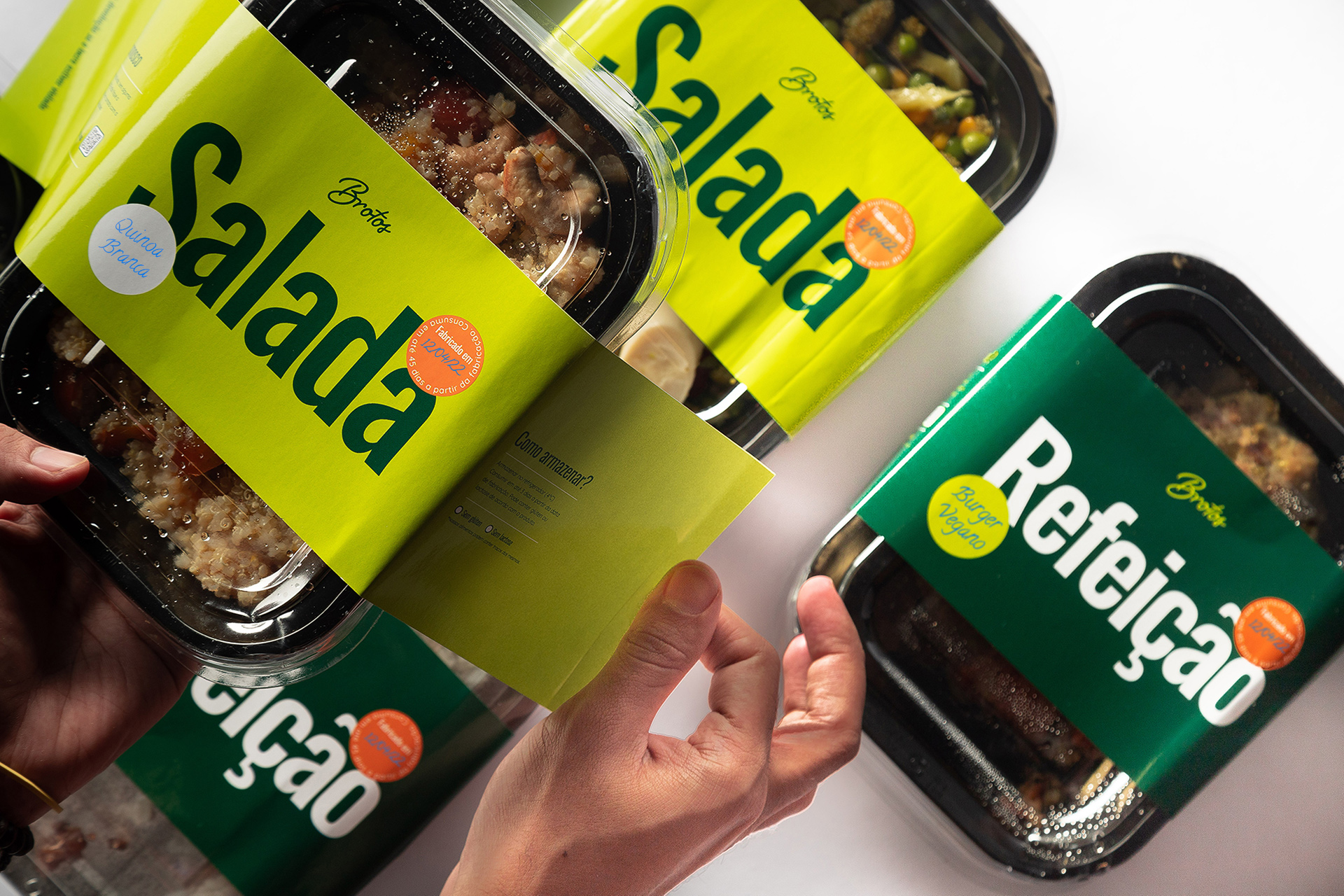 New Brand Design and Packaging Design for Brotos Cozinha Vegetariana