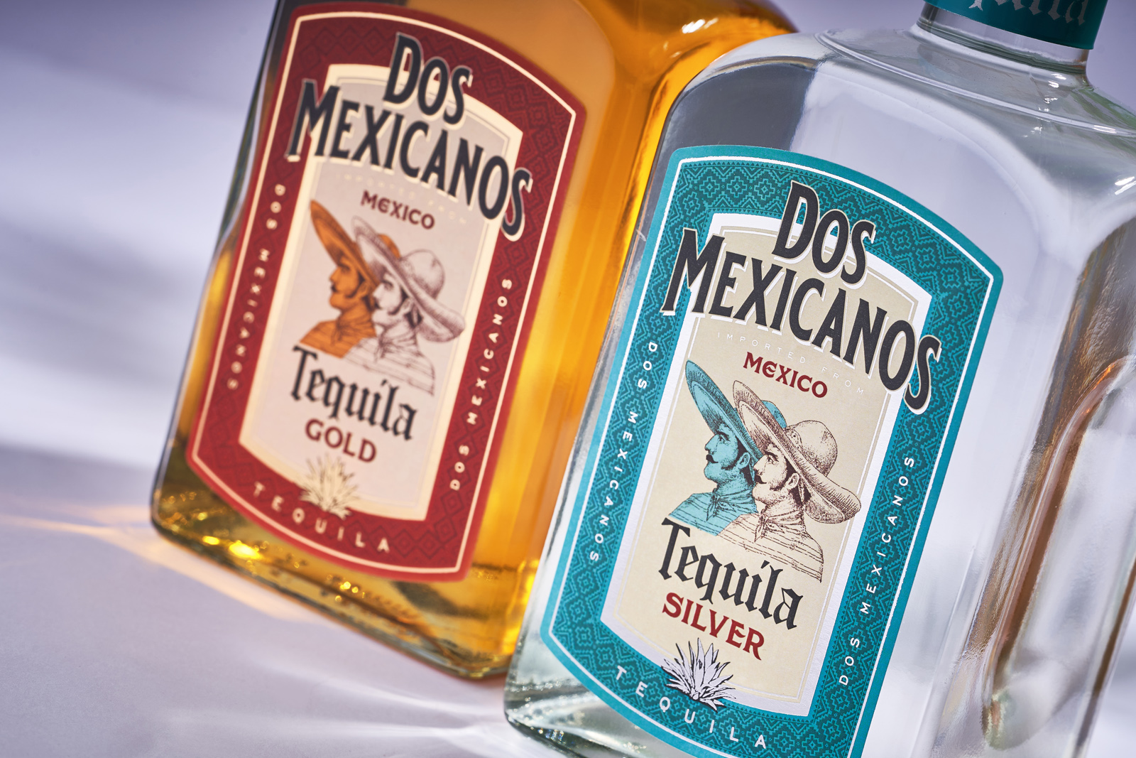 Dos Mexicanos Tequila Label Redesign by 43oz.com Design Studio - World ...