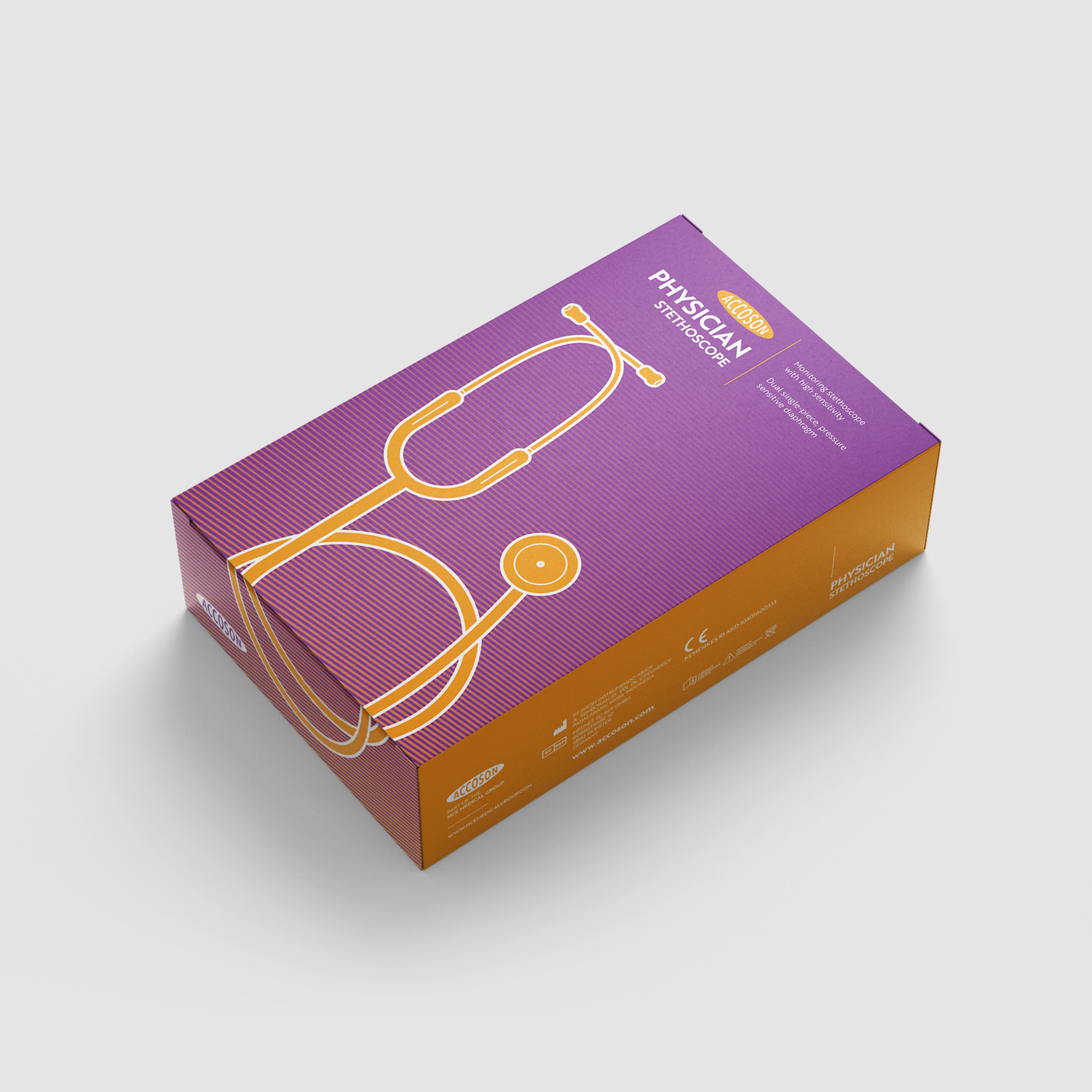 Accoson Medical Stethoscope Packaging Design