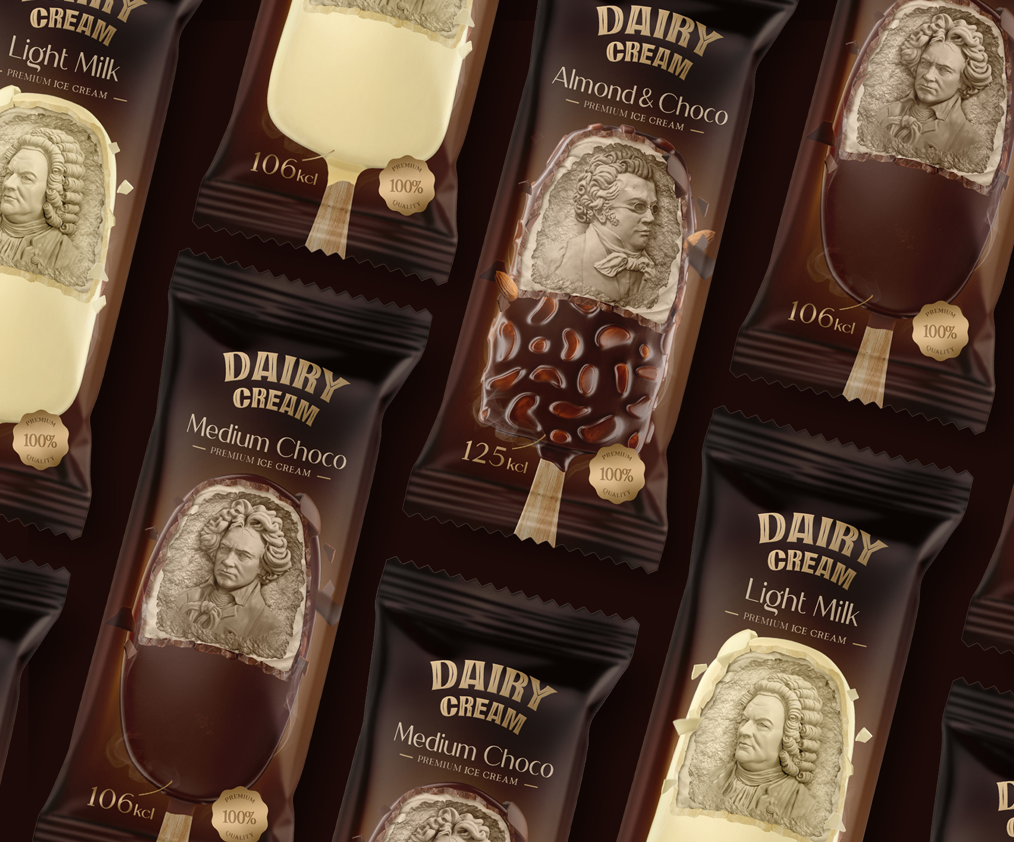 Studio Metis Creates Dairy Cream Ice Cream Packaging Design