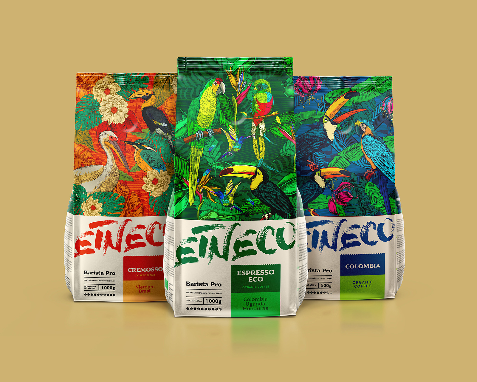 Packaging Design Creation for Etneco Coffee