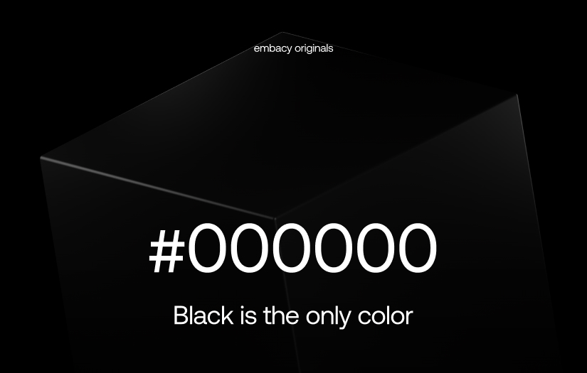 Embacy Created an Original Project About the Color Black
