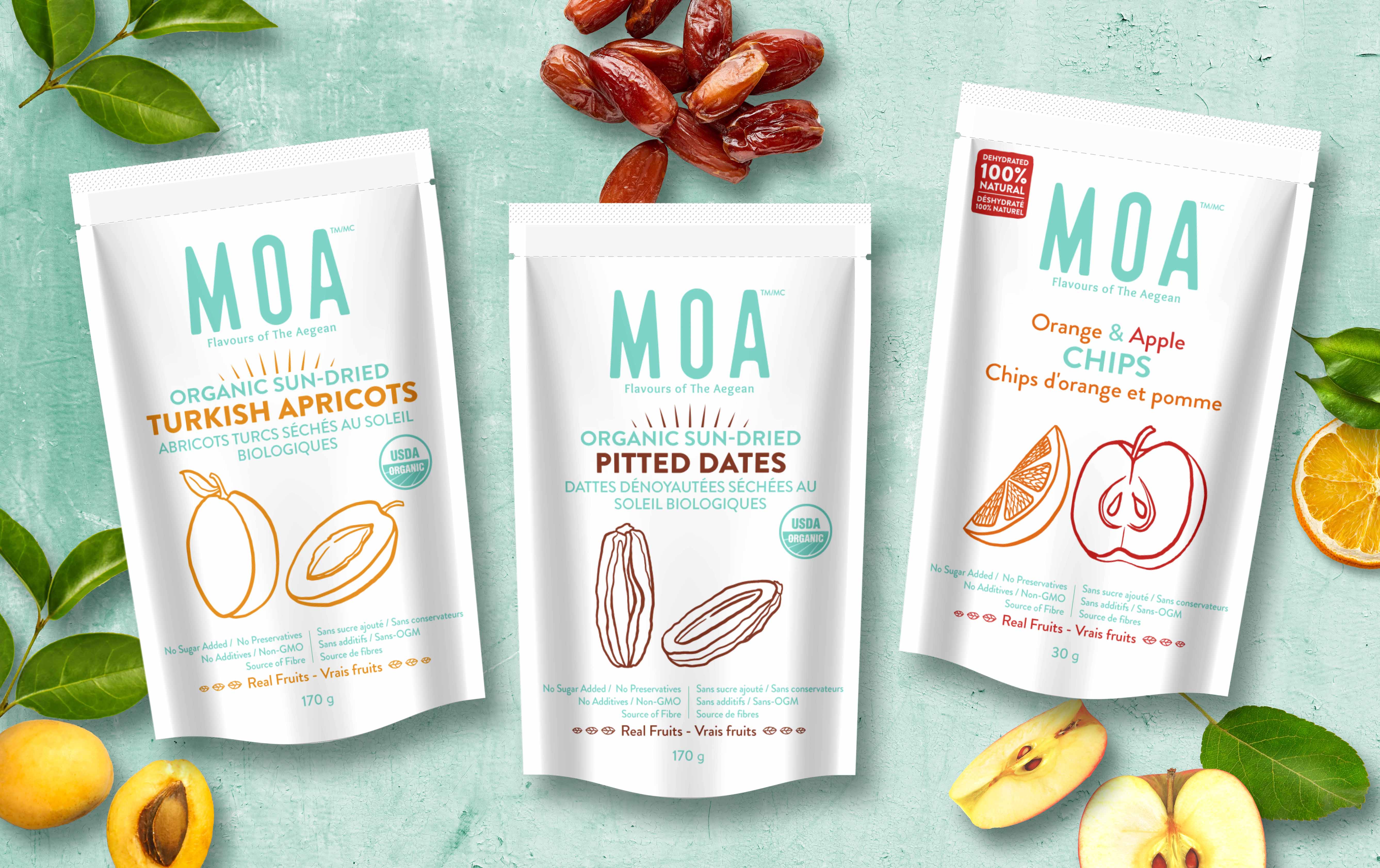 MOA Dried Fruit Packaging Design