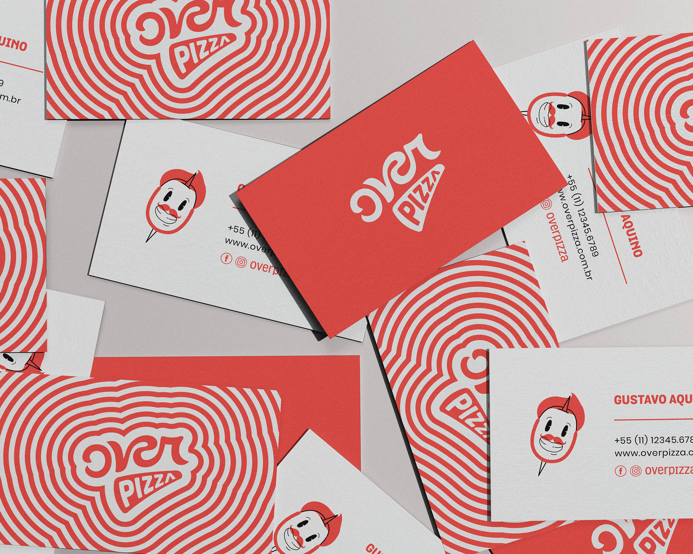 Brand Identity for Over Pizza by Vitor Linhares