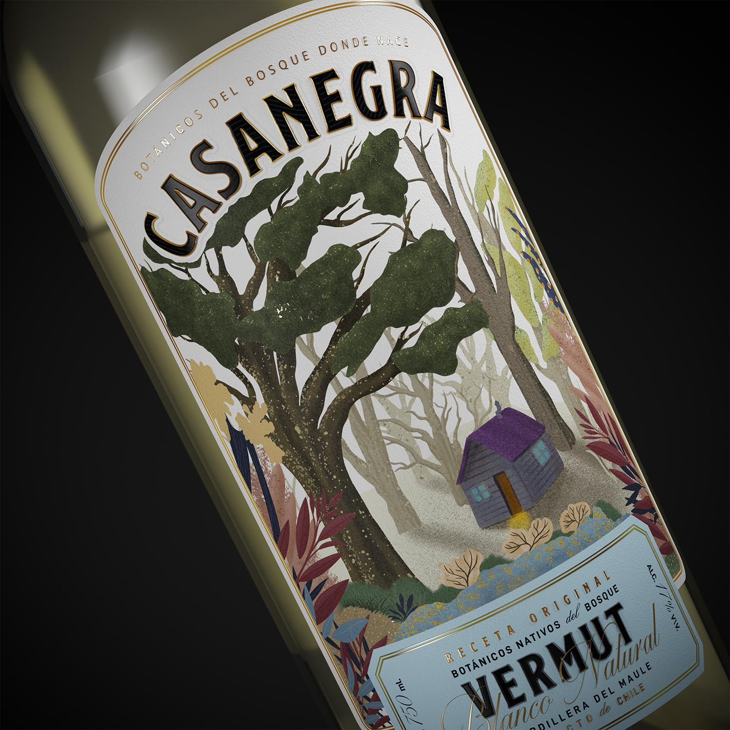 Casanegra Vermut Label Design by Zig Design Studio