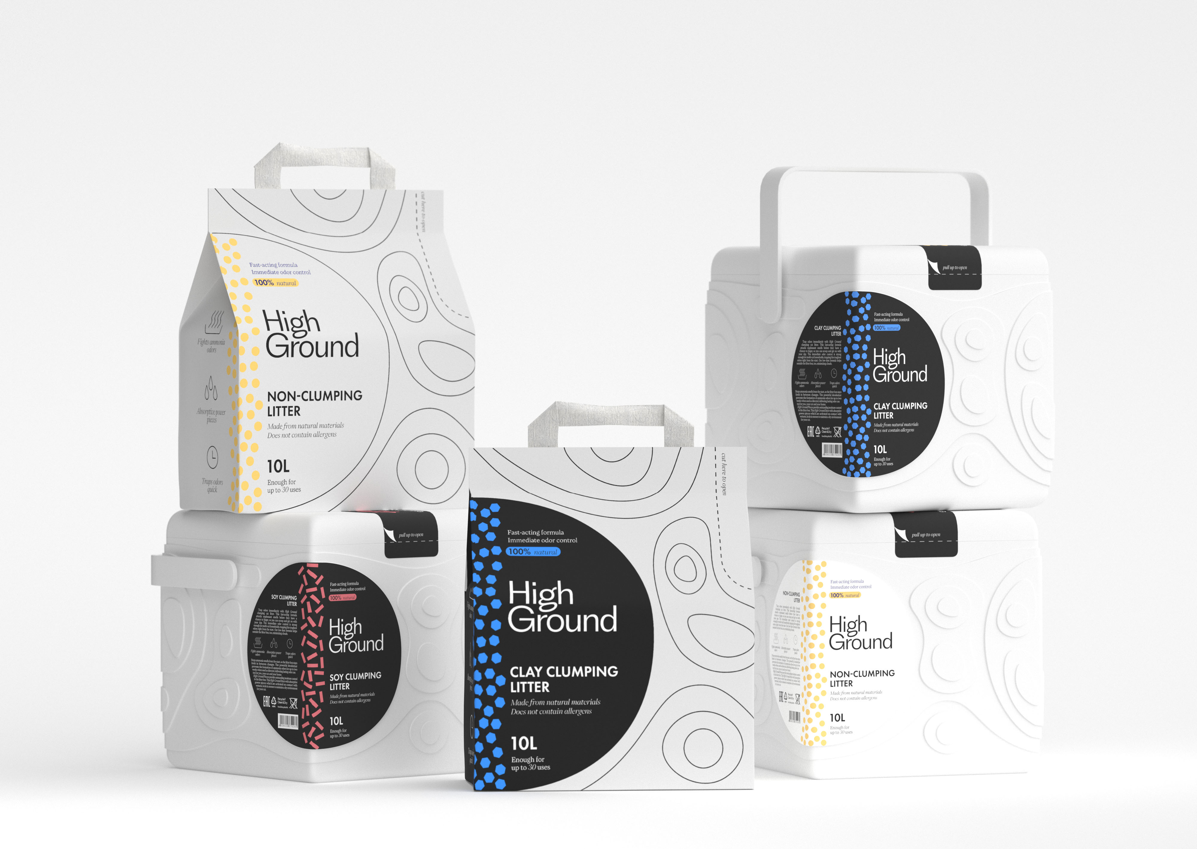HighGround Student Concept of Cat Litter Packaging