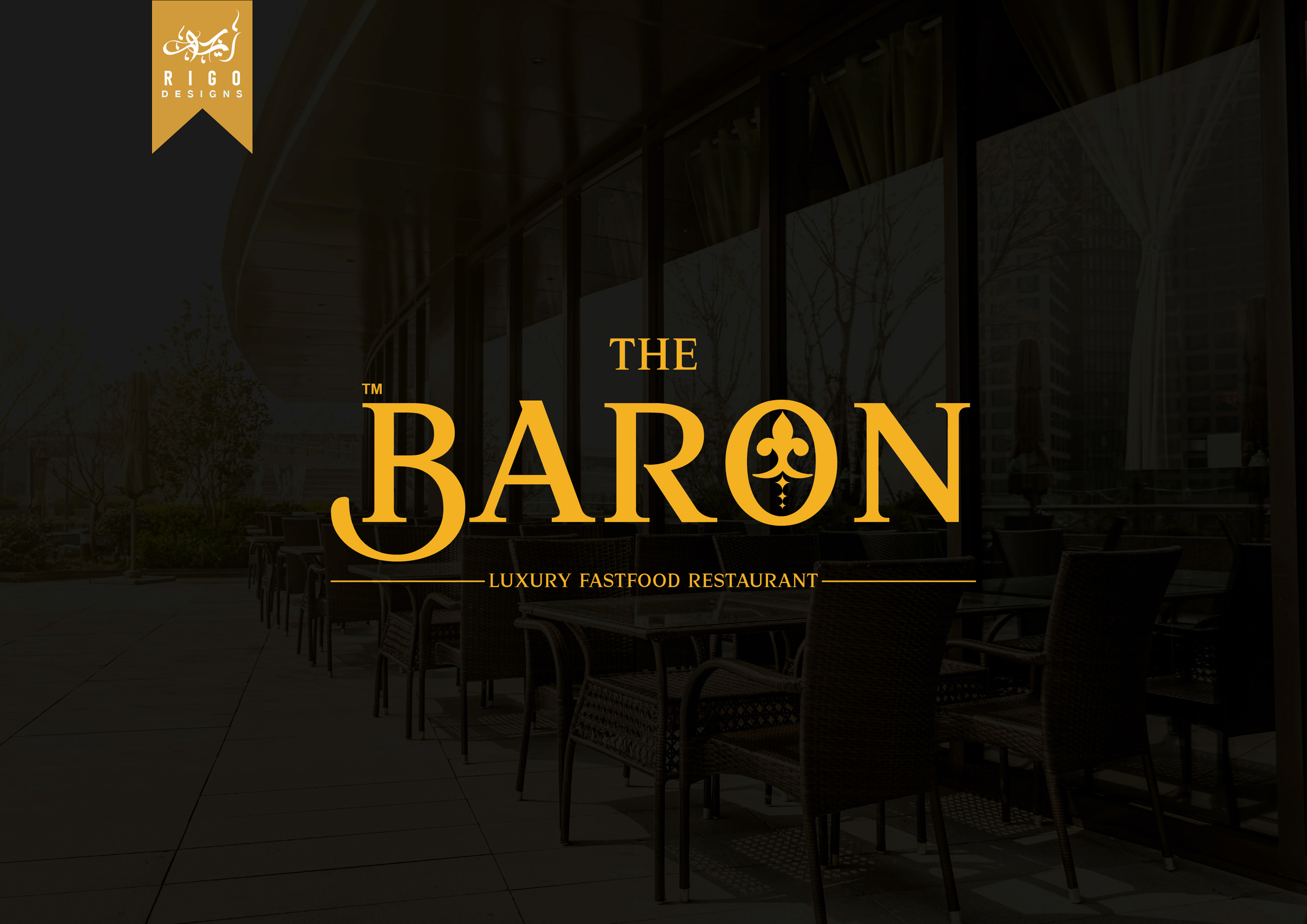 The Baron Fast Food Restaurant Brand Identity