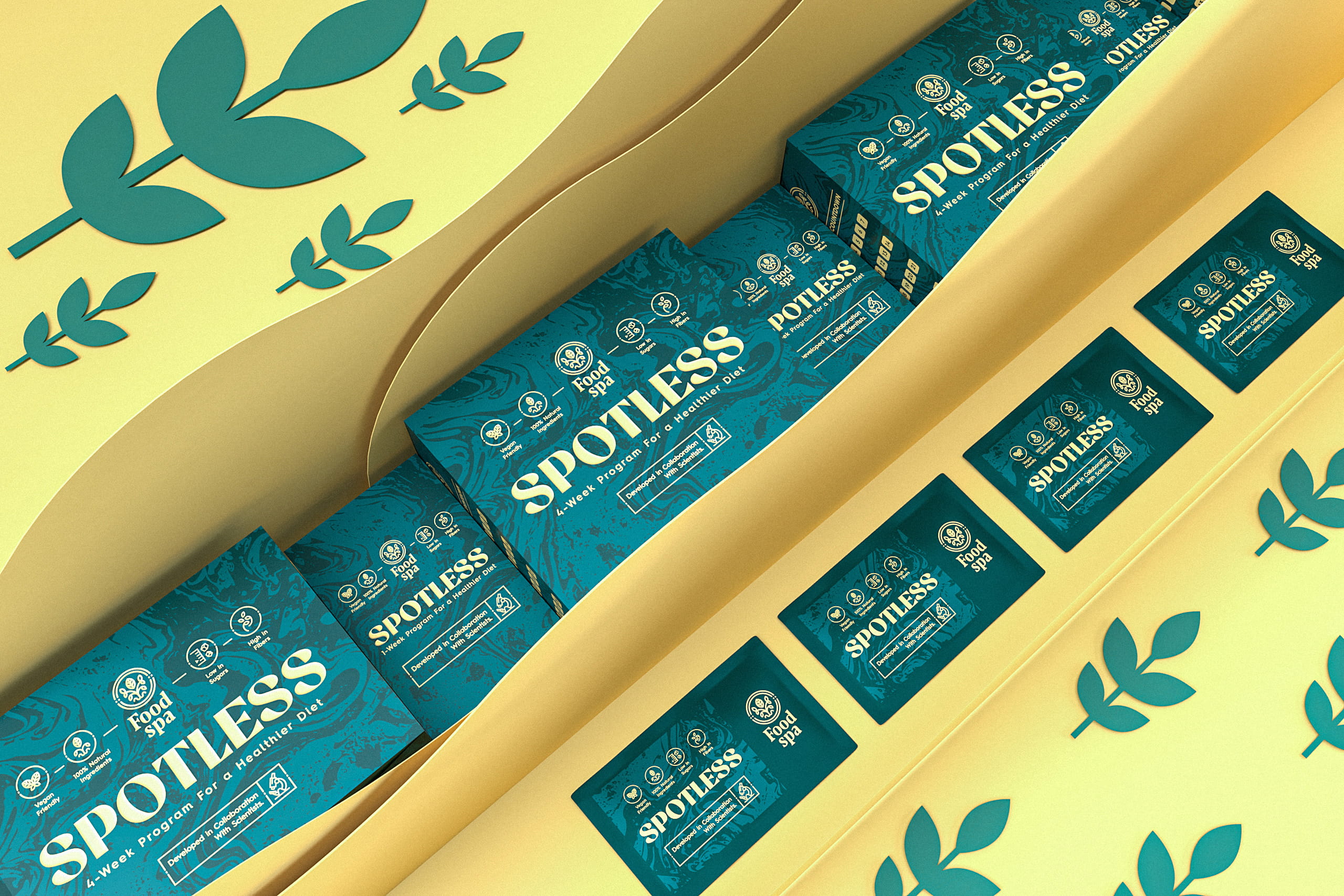 Branding and Packaging Design for Spotless by Food Spa