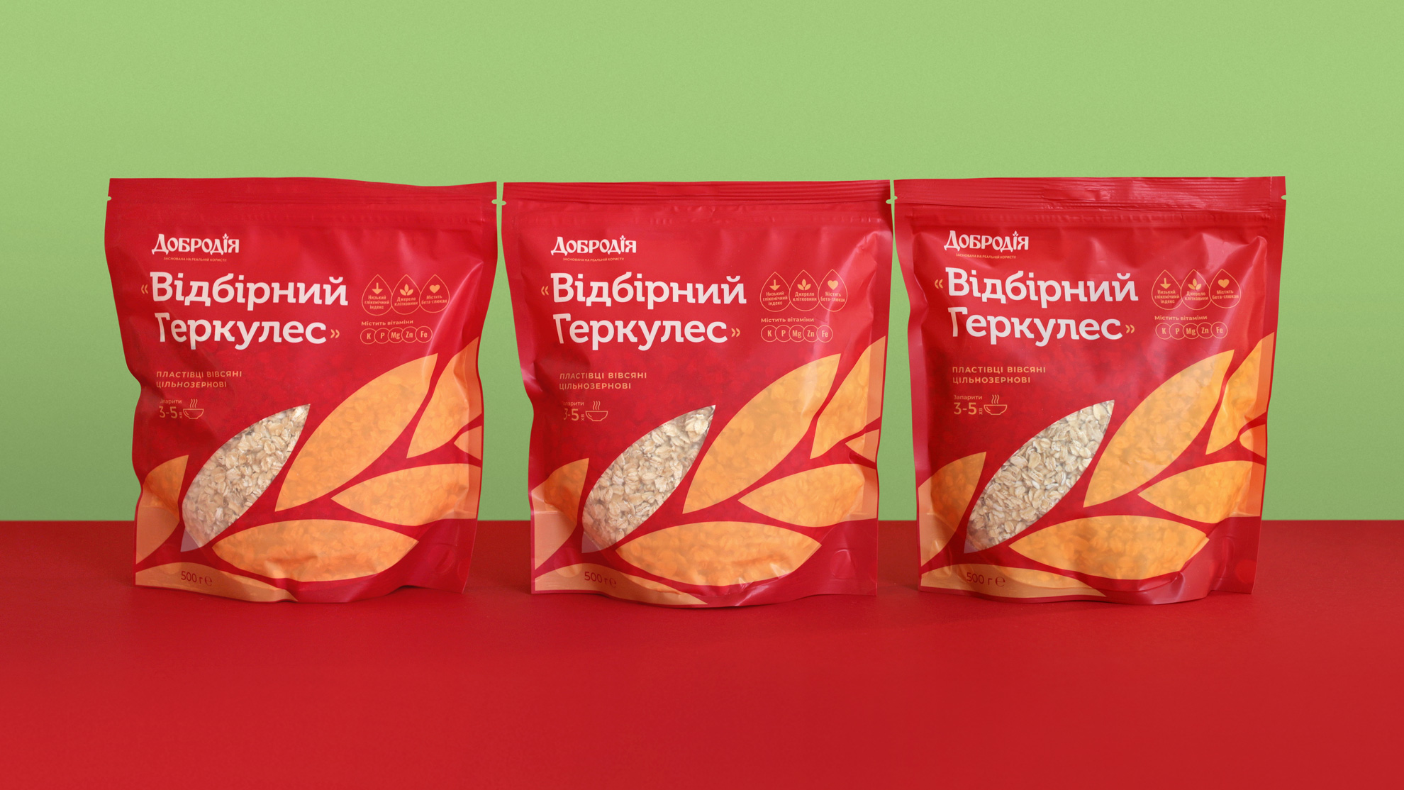 Packaging Design for Dobrodia – The New Oatmeal Porridge